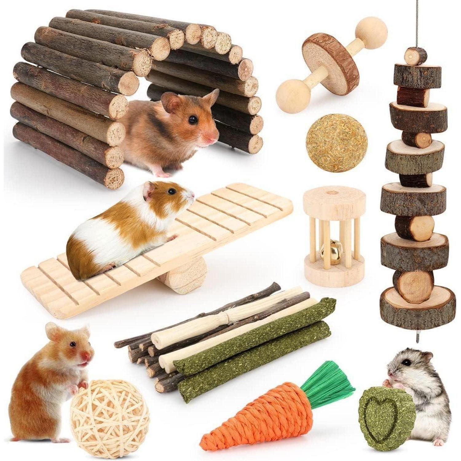 LuxusKollektion Kleintierkäfig Kleintier Spielzeug Set Hamster