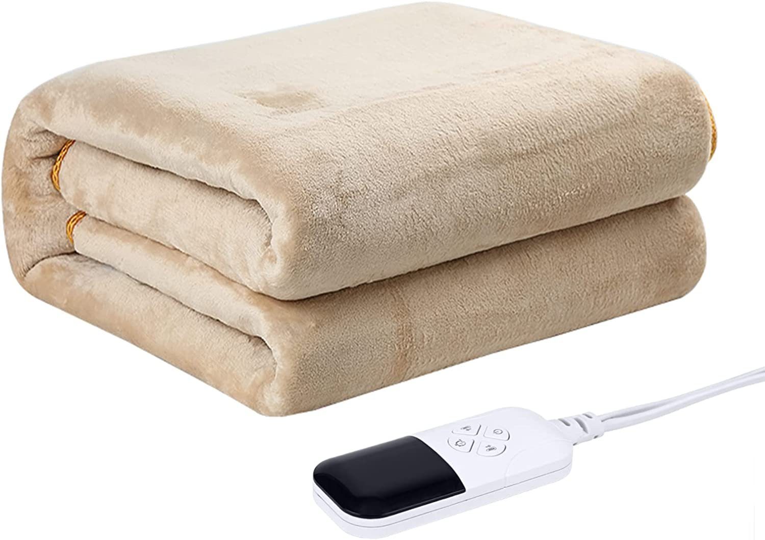 Daskoo Heizdecke Elektrische Heizdecke Flanell, Wärmeunterbett,9