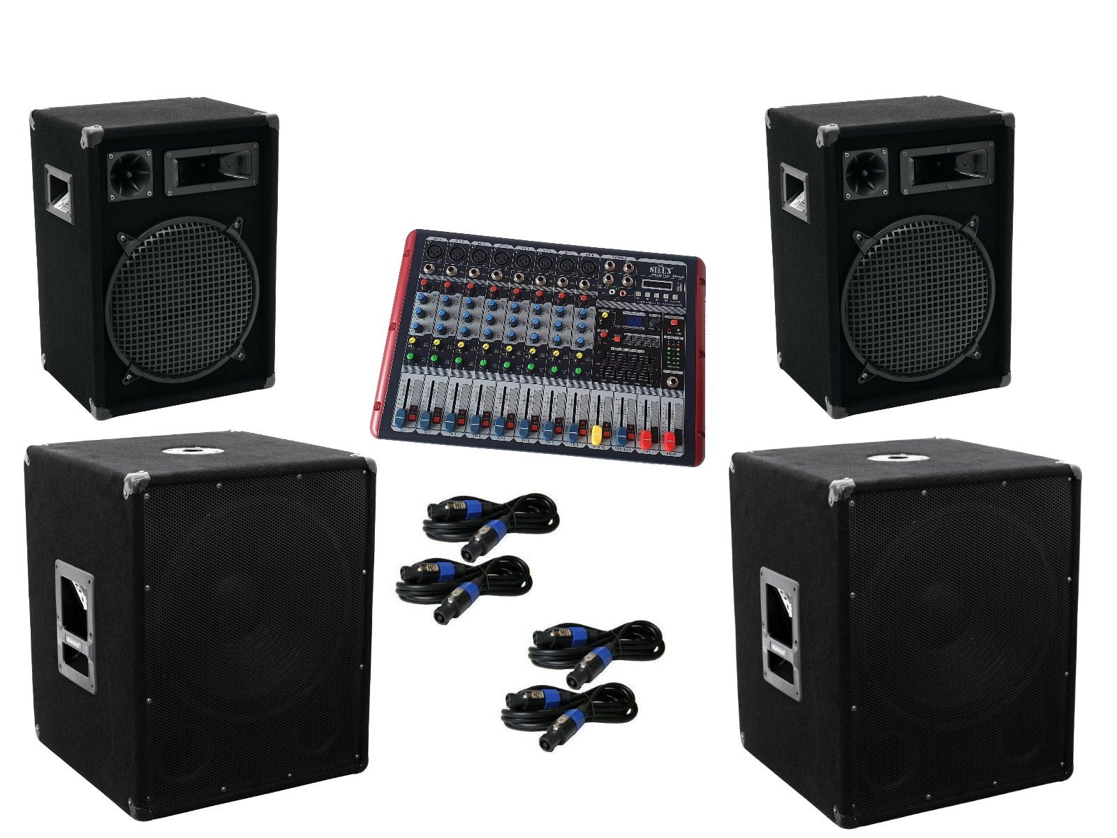 DSX Powermixer Musik Anlage 3 Wege