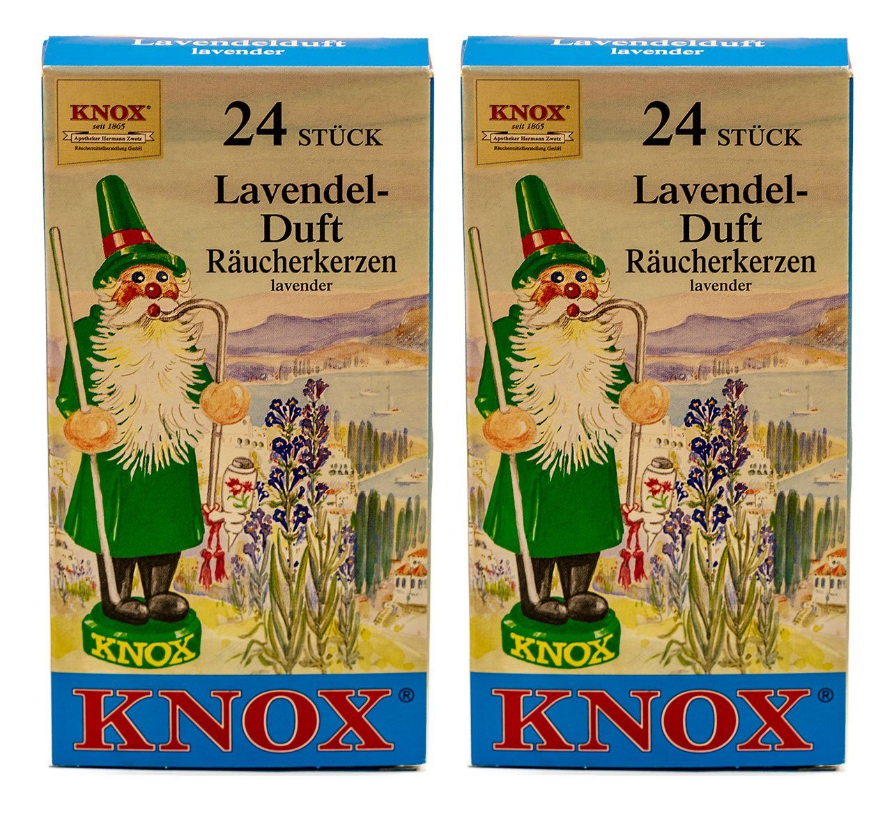 KNOX Duftkerze 2er Set: Lavendel, 48