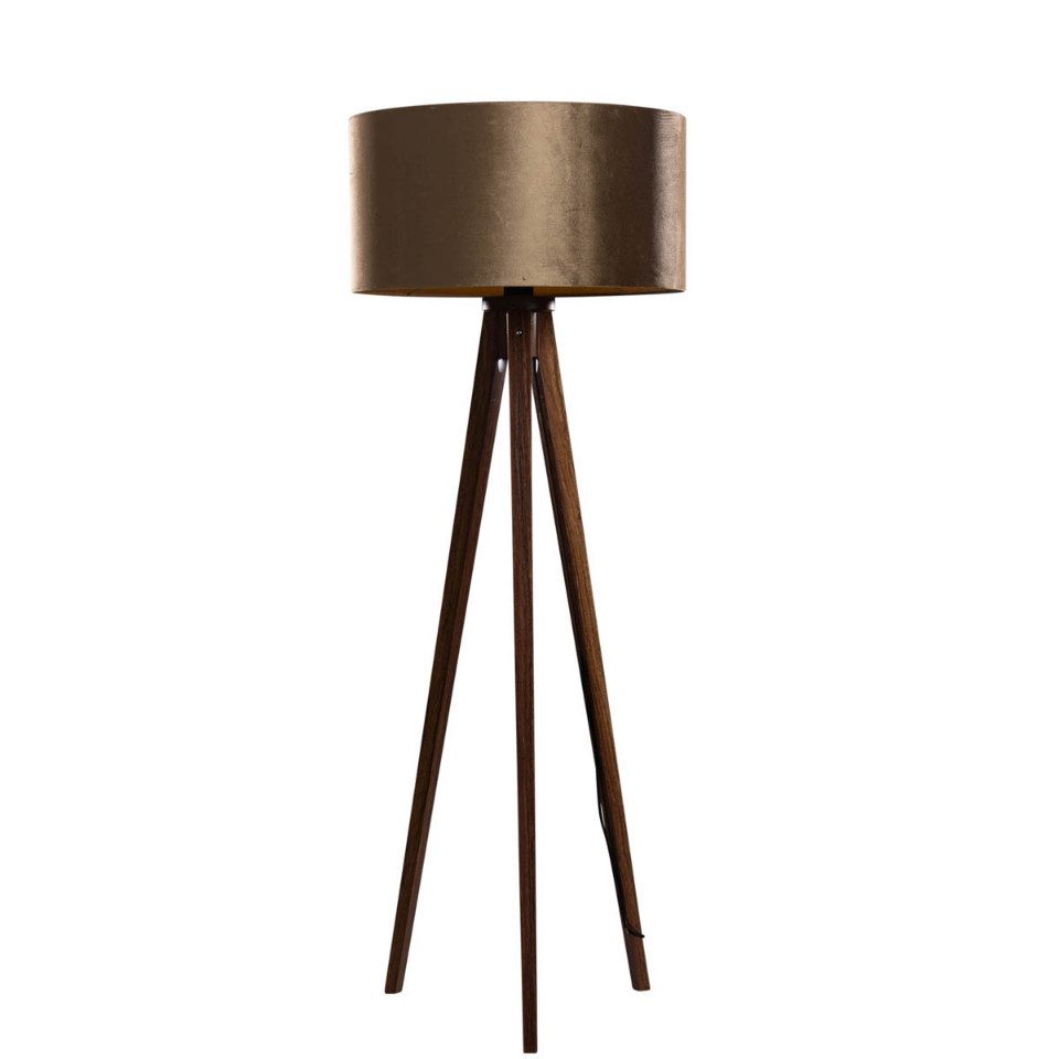 Qazqa Stehlampe Tripod classic shade, ohne