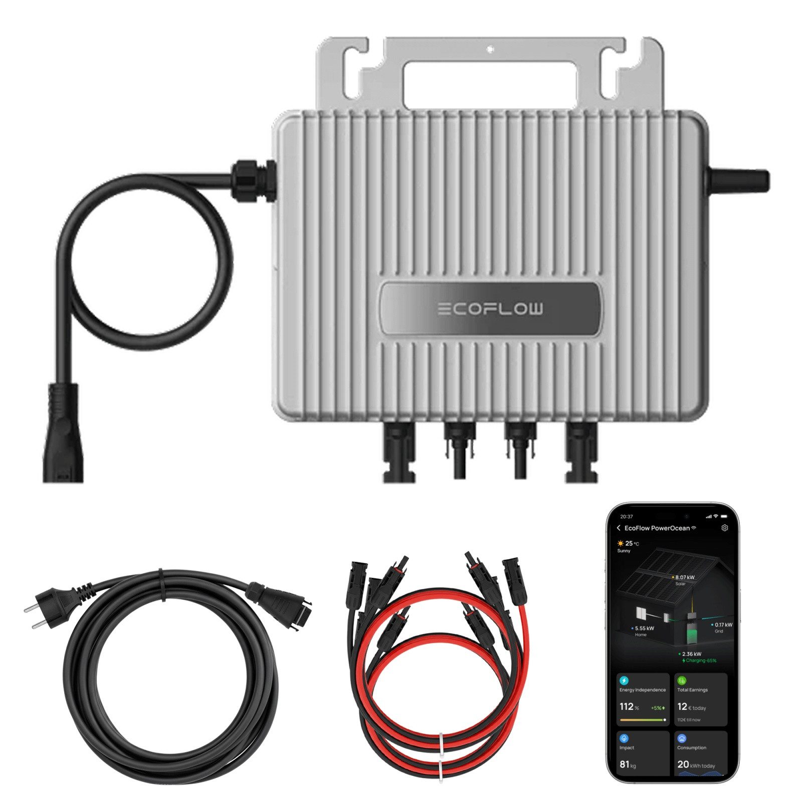 SUNNIVA Wechselrichter EcoFlow Stream Mikro-Wechselrichter 800