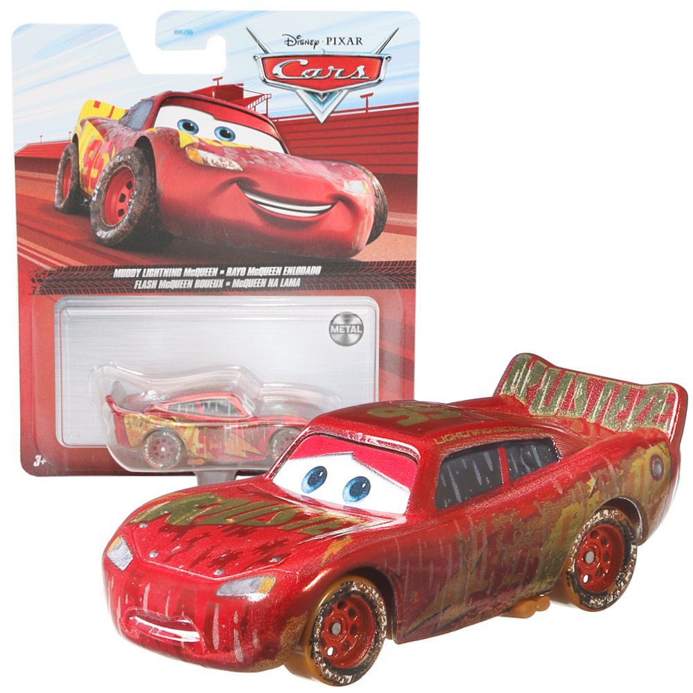 Disney Cars Spielzeug-Rennwagen Muddy Lightning GKB35