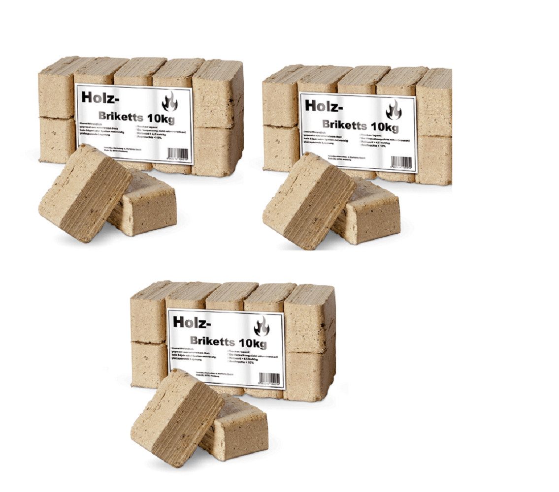 Ziegler Erdenwerk Holzbriketts Thermospan Holzbrikett 3x10kg