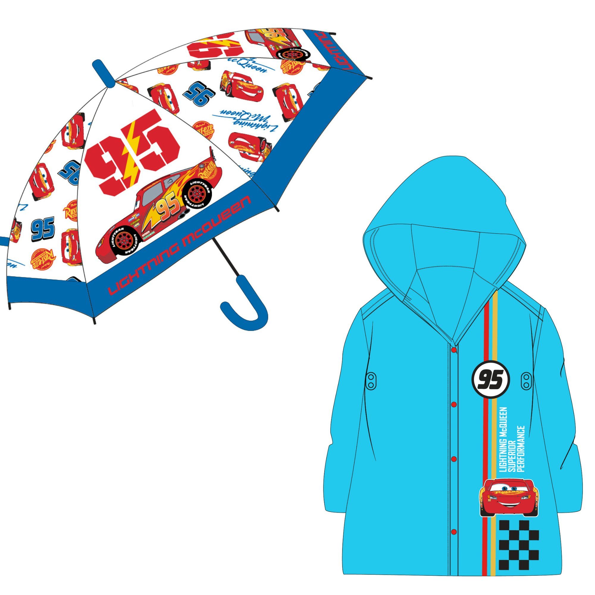 Disney Regenponcho Disney Cars Lightning McQueen