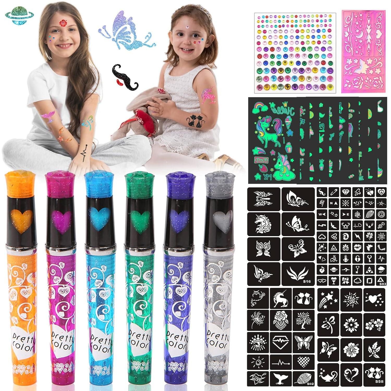 LuxusKollektion Dekohänger Glitzer Tattoo Stifte Kinder