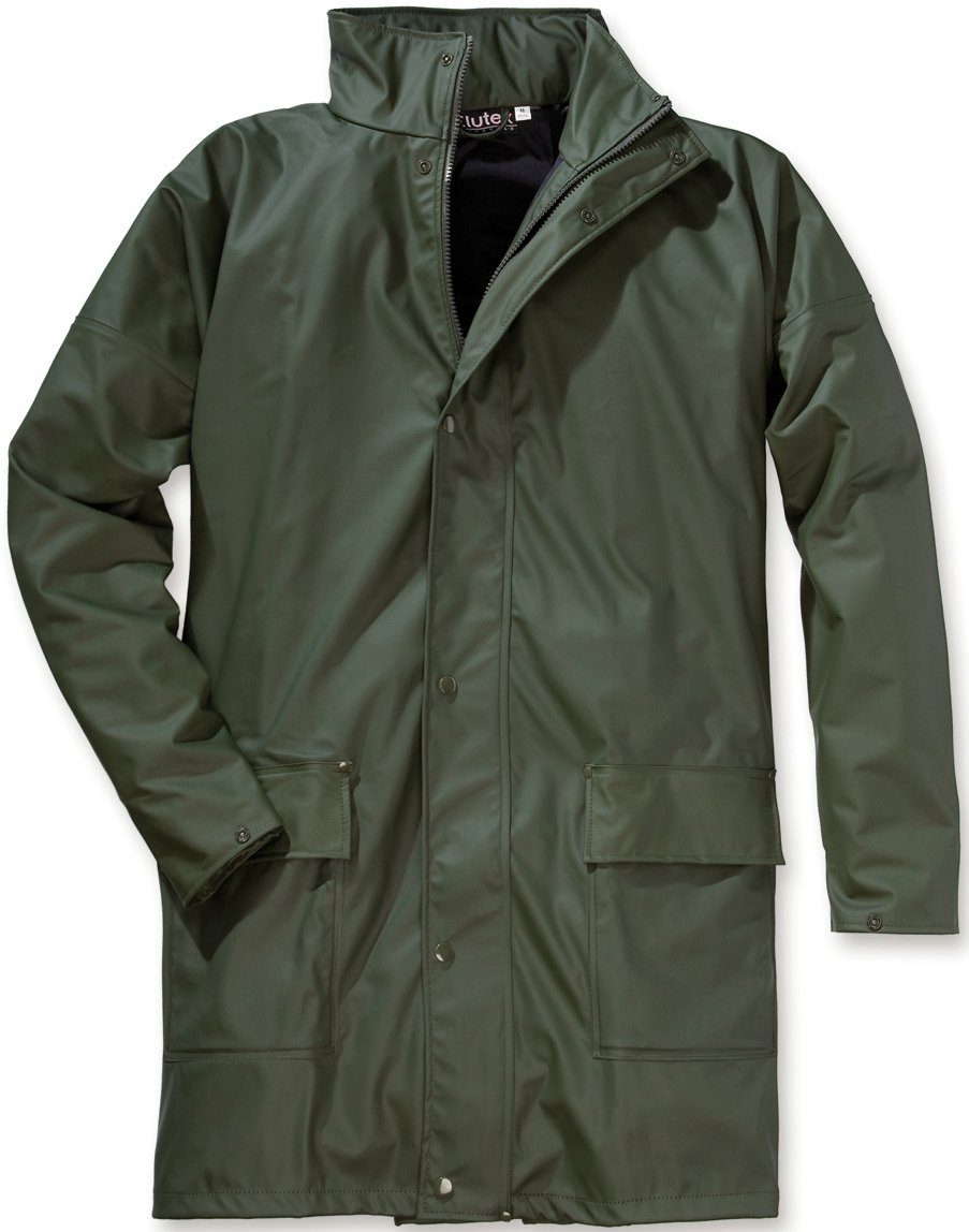 Elutex Regenjacke Regenjacke oliv/grün Regenparka wasserdicht