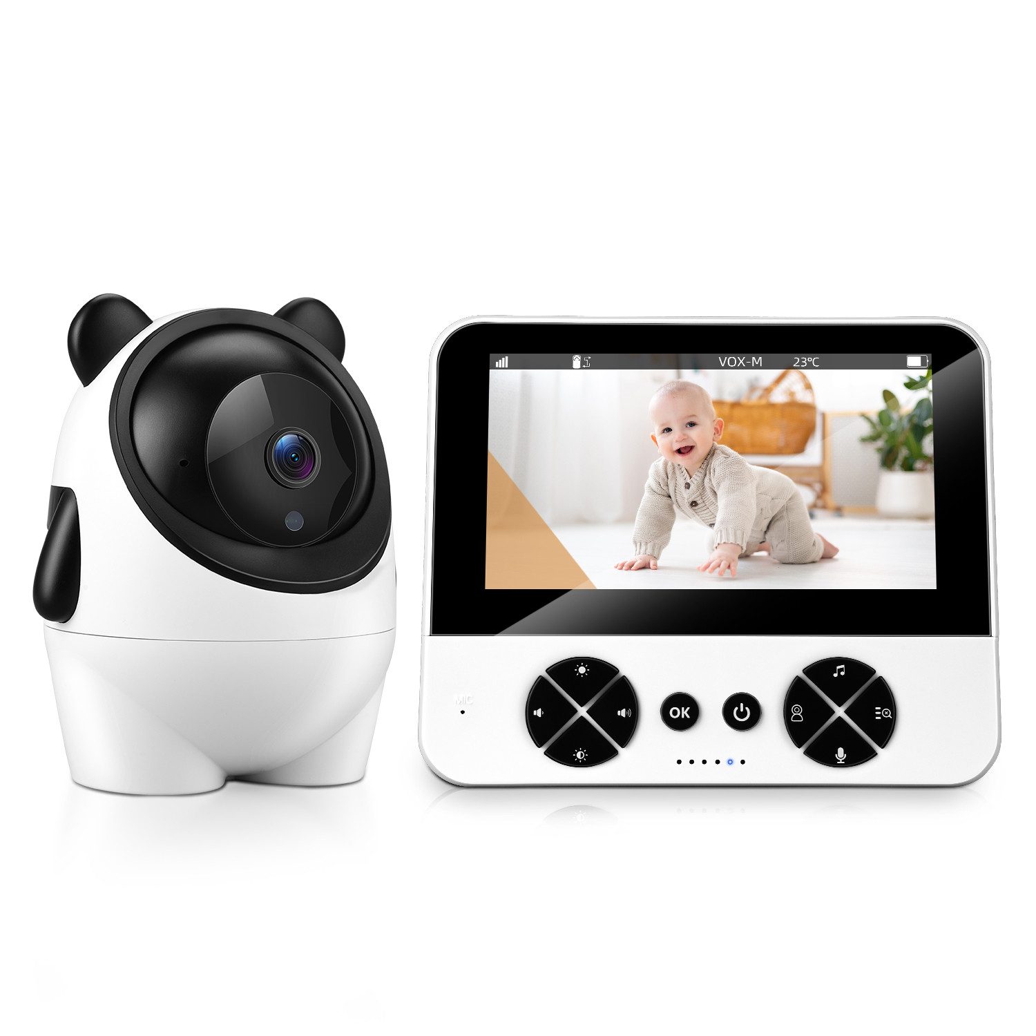 CkeyiN Video-Babyphone mit Kamera 4,3 Zoll