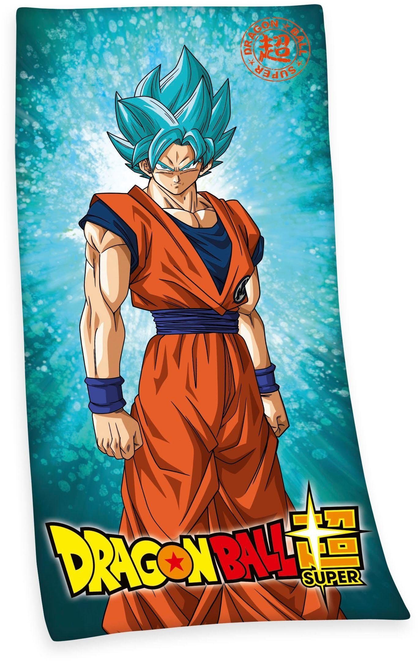 Badetuch Dragonball, Velours (1-St), mit coolem