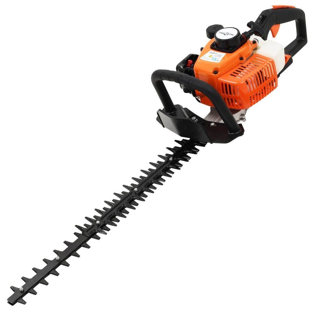 vidaXL Elektro-Heckenschere Benzin-Heckenschere Orange und Schwarz