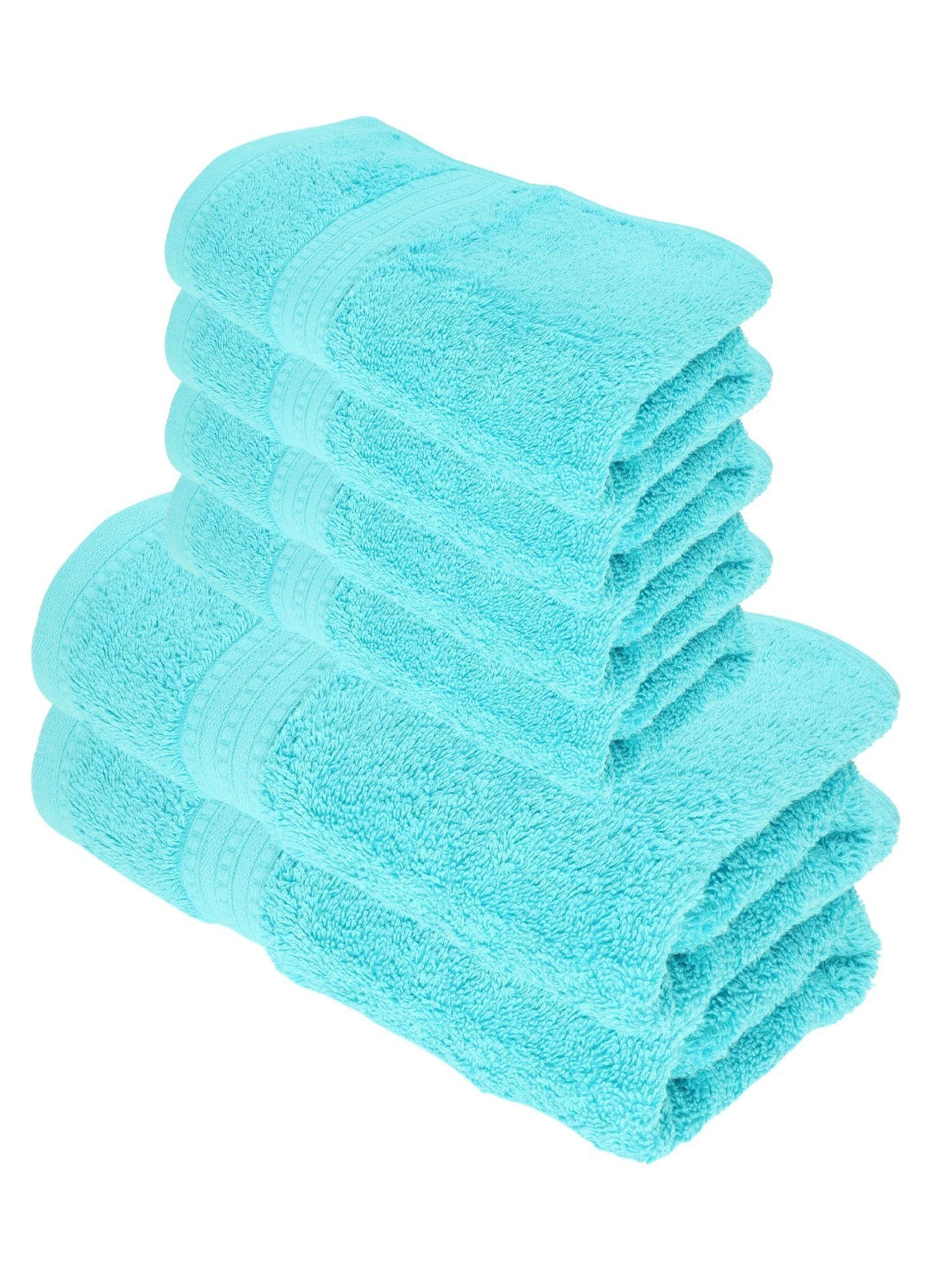 Julie Julsen Handtücher 6-Handtücher-Türkis, Bio-Baumwolle (6-St)