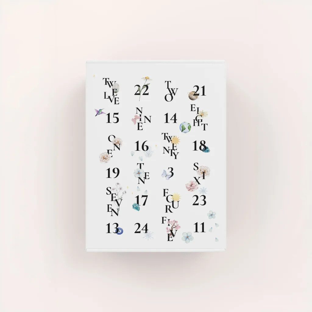 Einzelstück Adventskalender Echtschmuck Adventskalender 2024 Damen