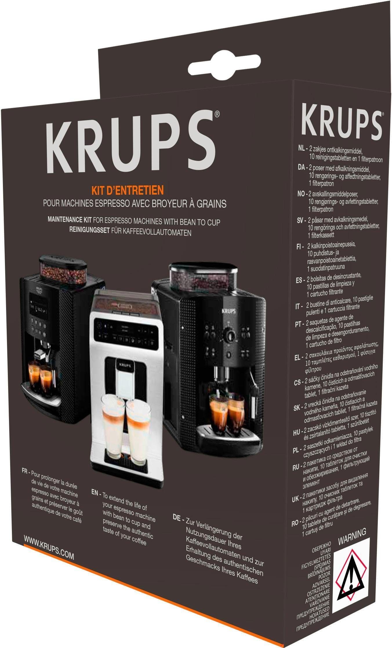 Krups XS5300 Pflegeset (14-St. 10 Reinigungstabs,