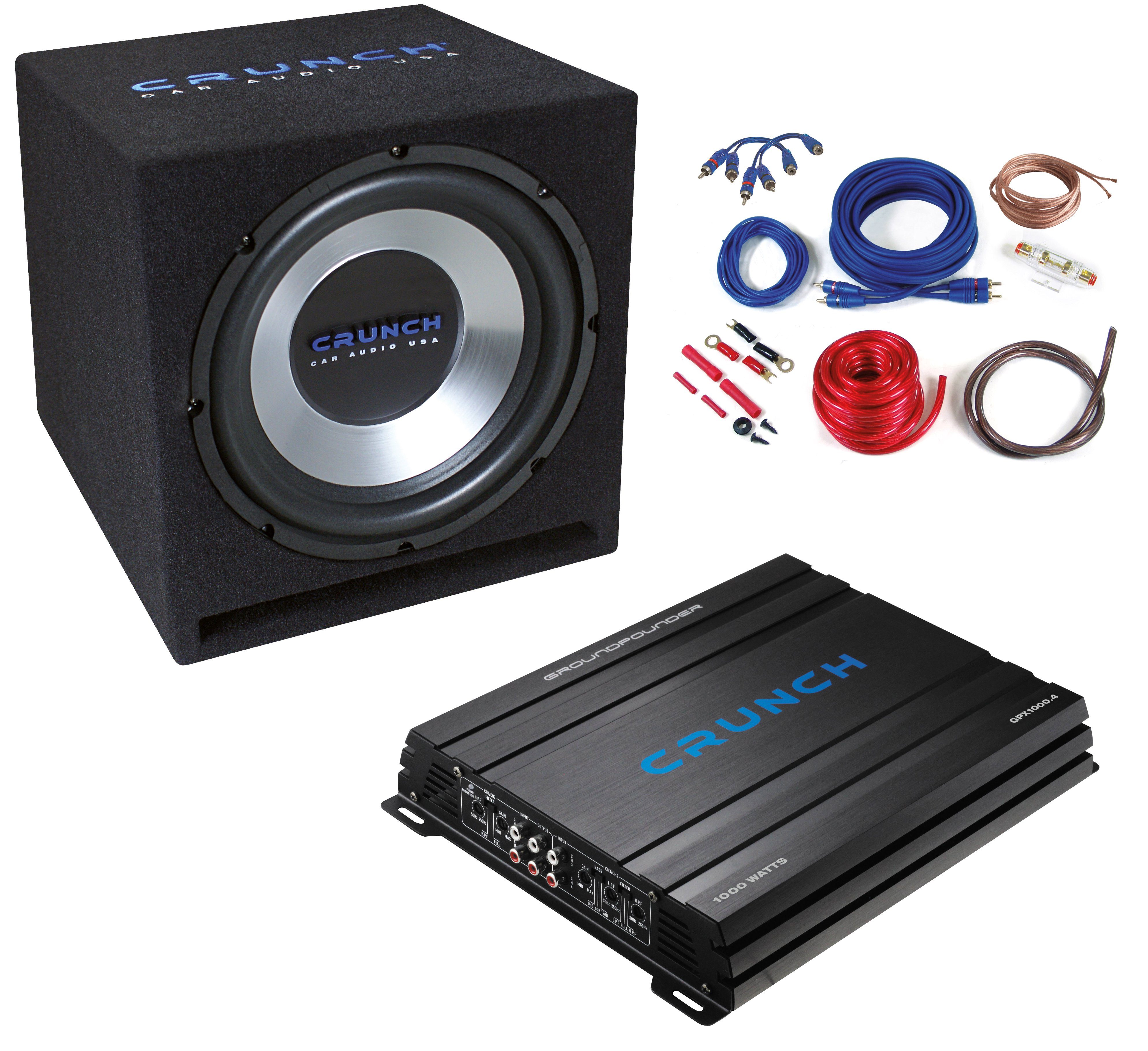 Crunch GROUNDPOUNDER Basspack 4CH CBP1000 Auto-Subwoofer