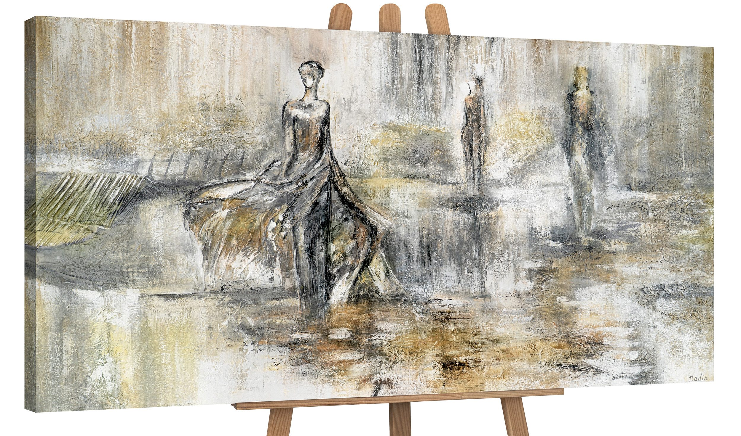 YS-Art Gemälde Modenschau, Menschen, Leinwand Bild