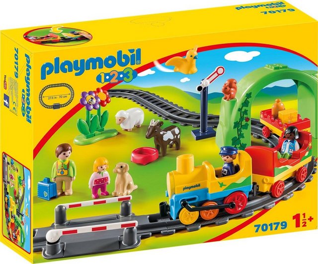 Playmobil® Konstruktions-Spielset »Meine erste Eisenbahn (70179), Playmobil 1-2-3«, Made in Europe