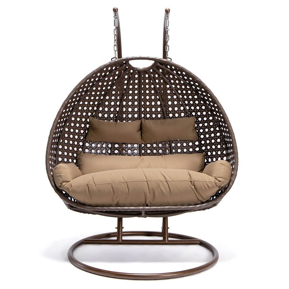 HOME DELUXE Hängesessel Polyrattan Hängesessel TWIN
