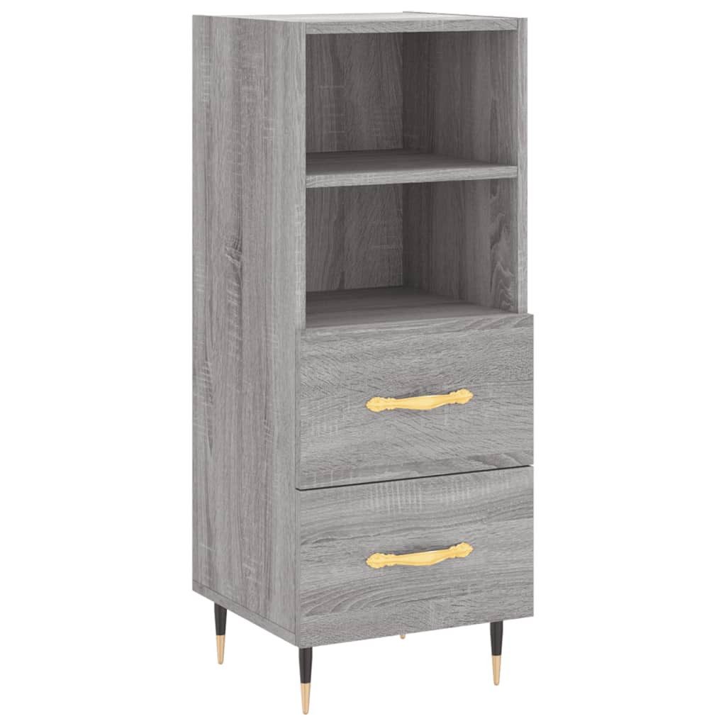 vidaXL Sideboard Sideboard Grau Sonoma 34,5x34x90