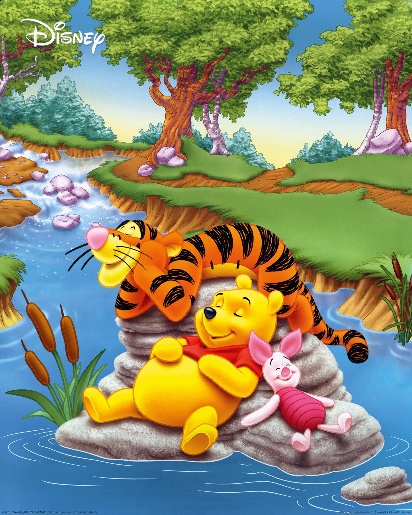 Papermoon Poster Mini-Poster Nr.296 Pooh tiger