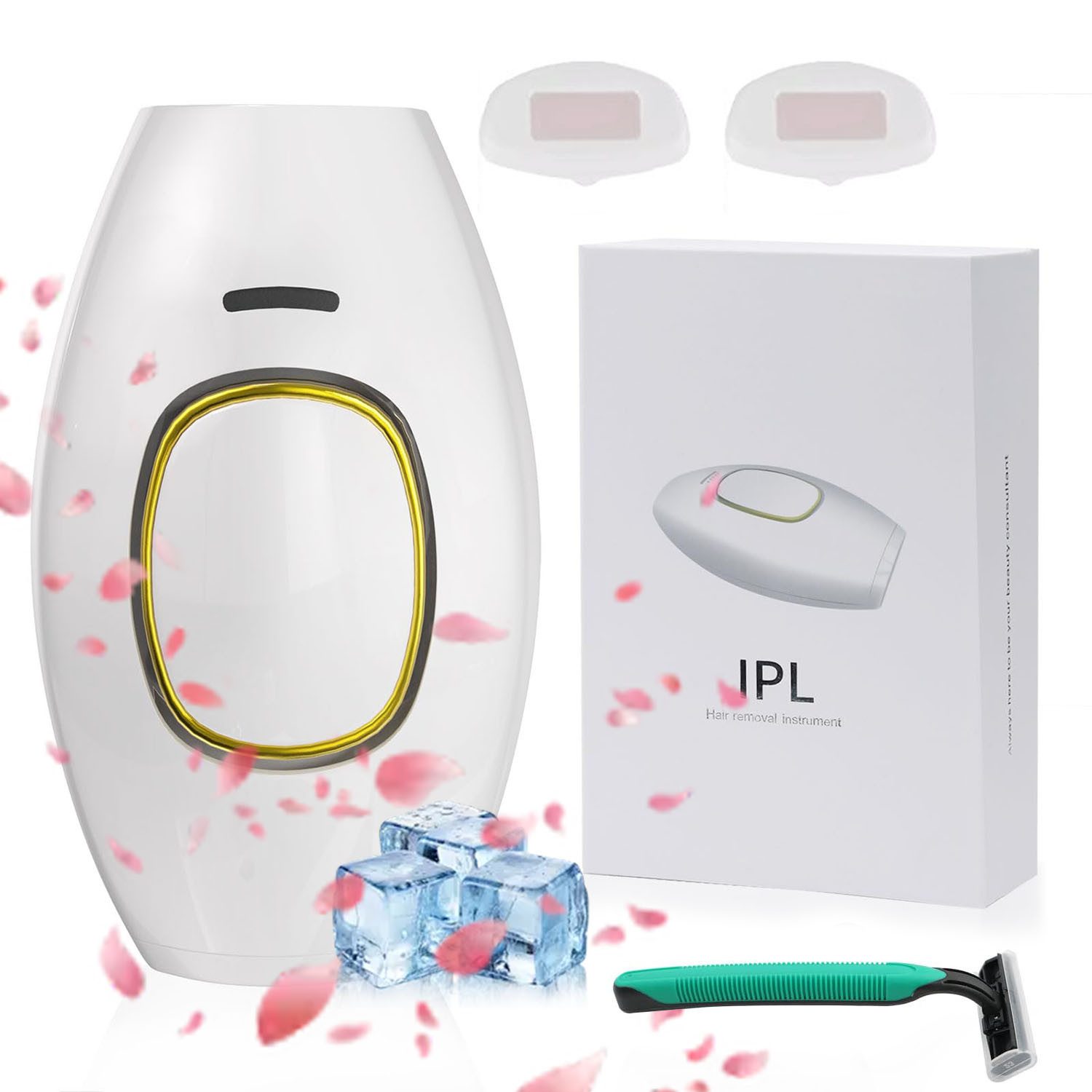 oyajia IPL-Haarentferner Rasierer, Laser-Haarentfernung, Photonen-IPL-Haarentfernungsgerät, 999,999