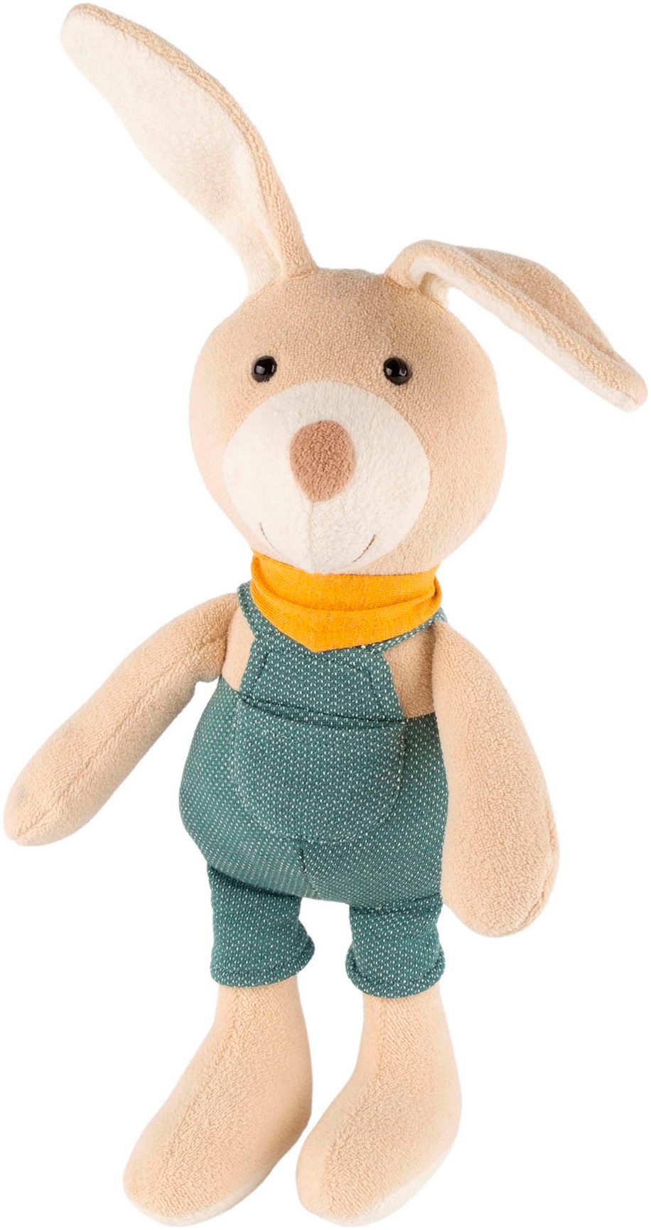 Sigikid Kuscheltier Sweety, Latzhosen Hase, grün