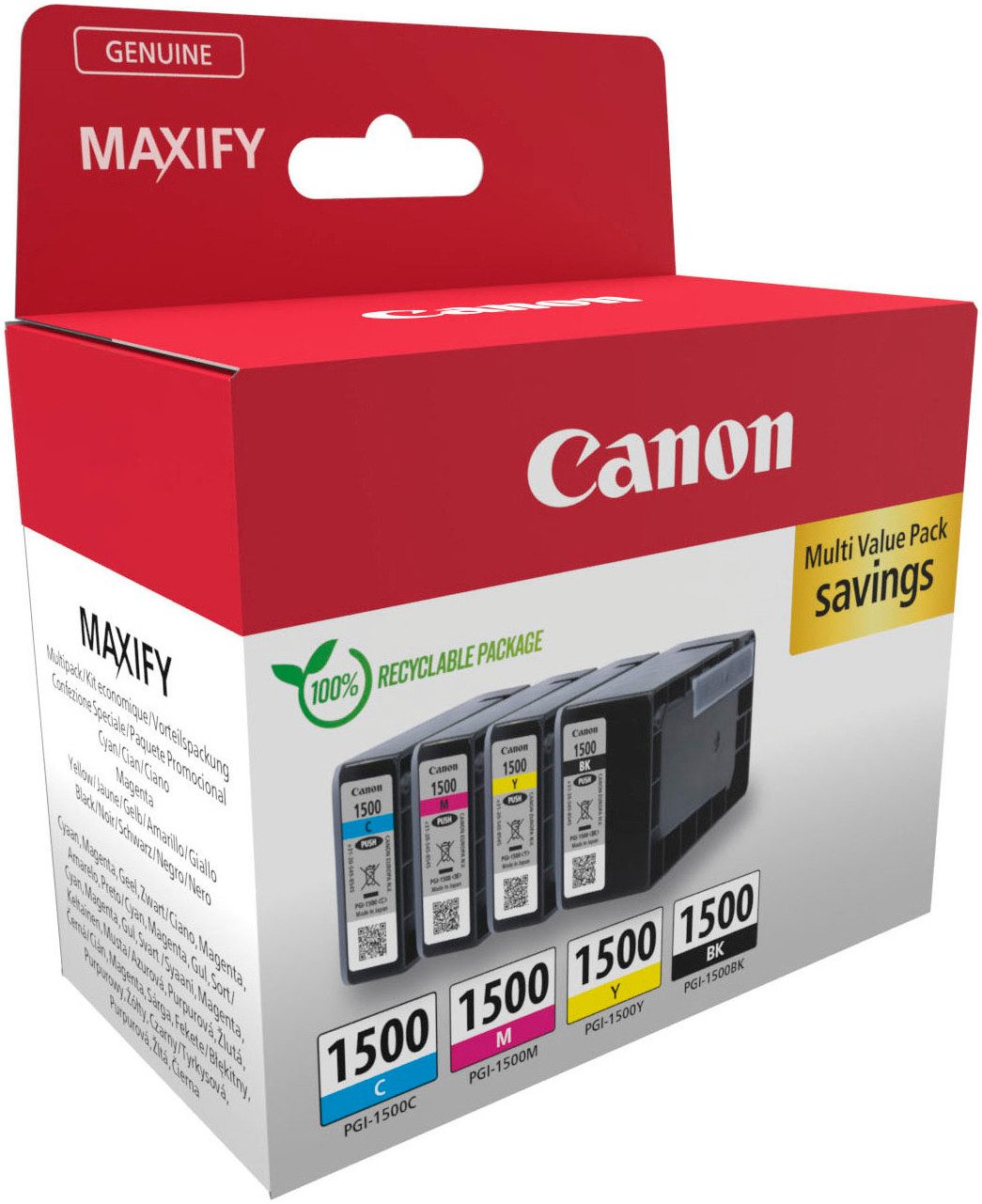 Canon Canon PGI-1500 BK/C/M/Y Tinte Multipack