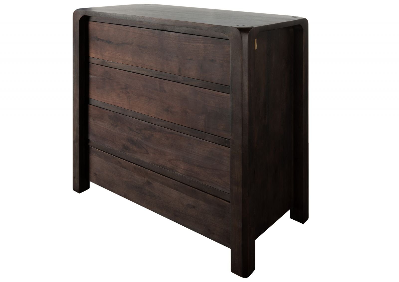 Massivmoebel24 Kommode (Kommode Akazie 96x50x90 tabak
