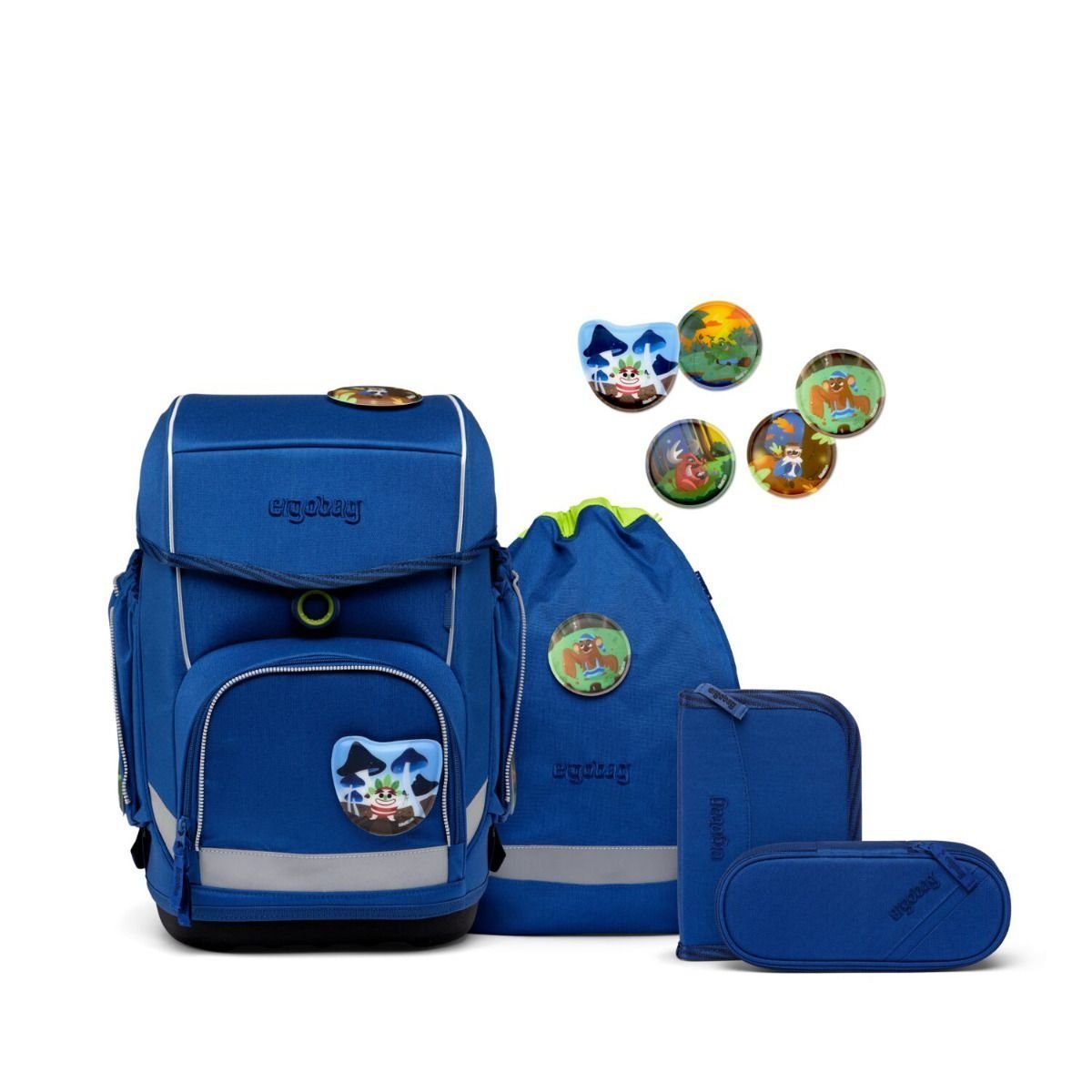 ergobag Schulranzen Cubo (5tlg., inkl. Schlamperrolle,