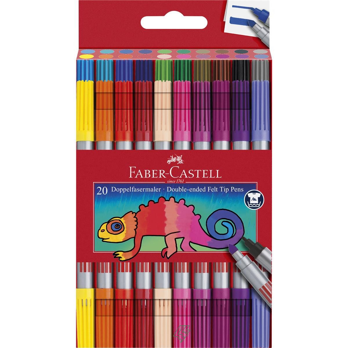 Faber-Castell Filzstift Faber-Castell Doppelfasermaler - 20er
