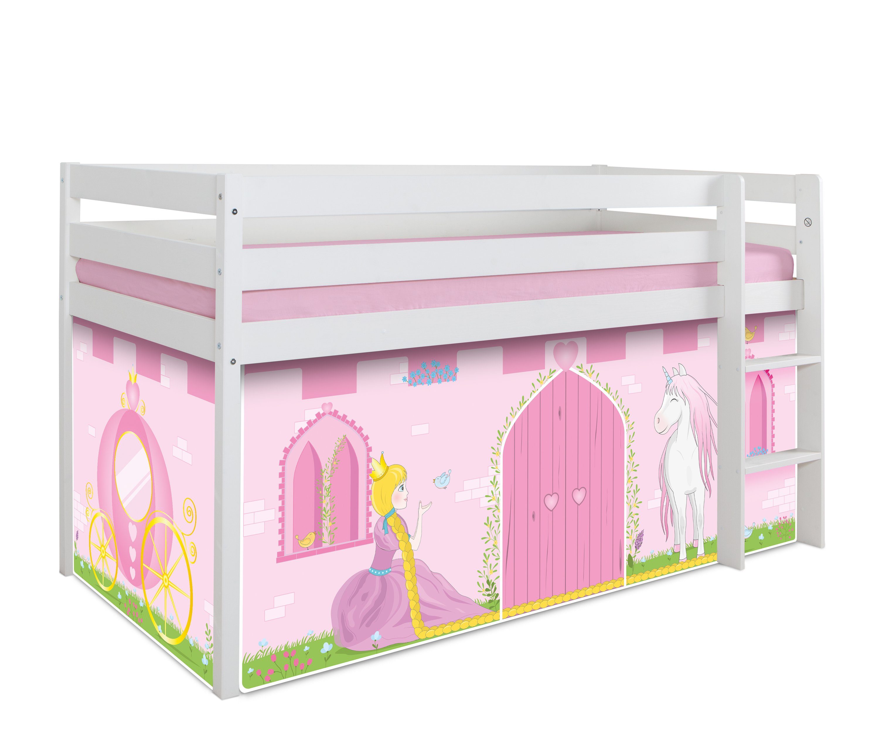 Ticaa Hochbett Hochbett 'Prinzessin Liora' Kiefer