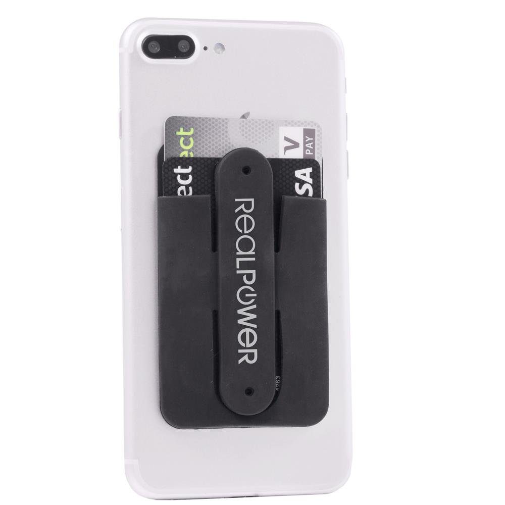 Realpower Smartphone-Halterung Smart Wallet, (Smartphone Ständer,