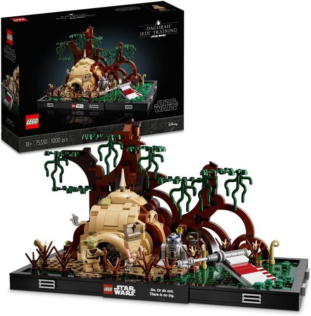 LEGO® Konstruktionsspielsteine »Jedi™ Training auf Dagobah™ – Diorama (75330), LEGO® Star Wars«, (1000 St), Made in Europe