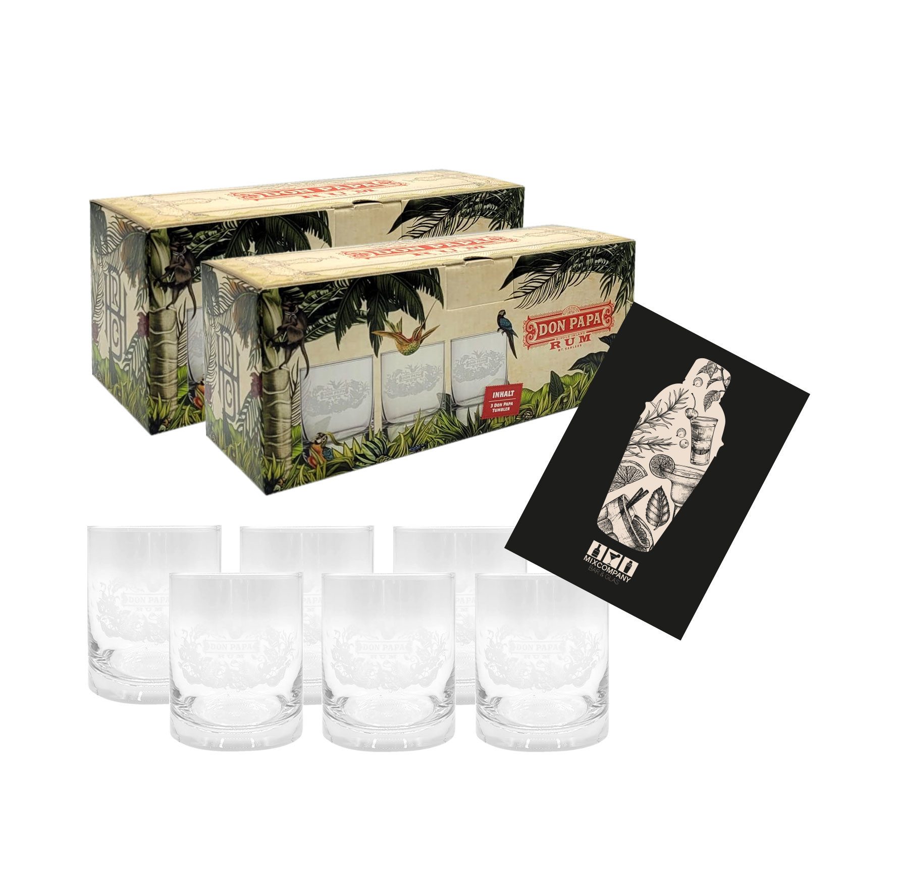 Mixcompany Longdrinkglas Don Papa Rum Tumbler