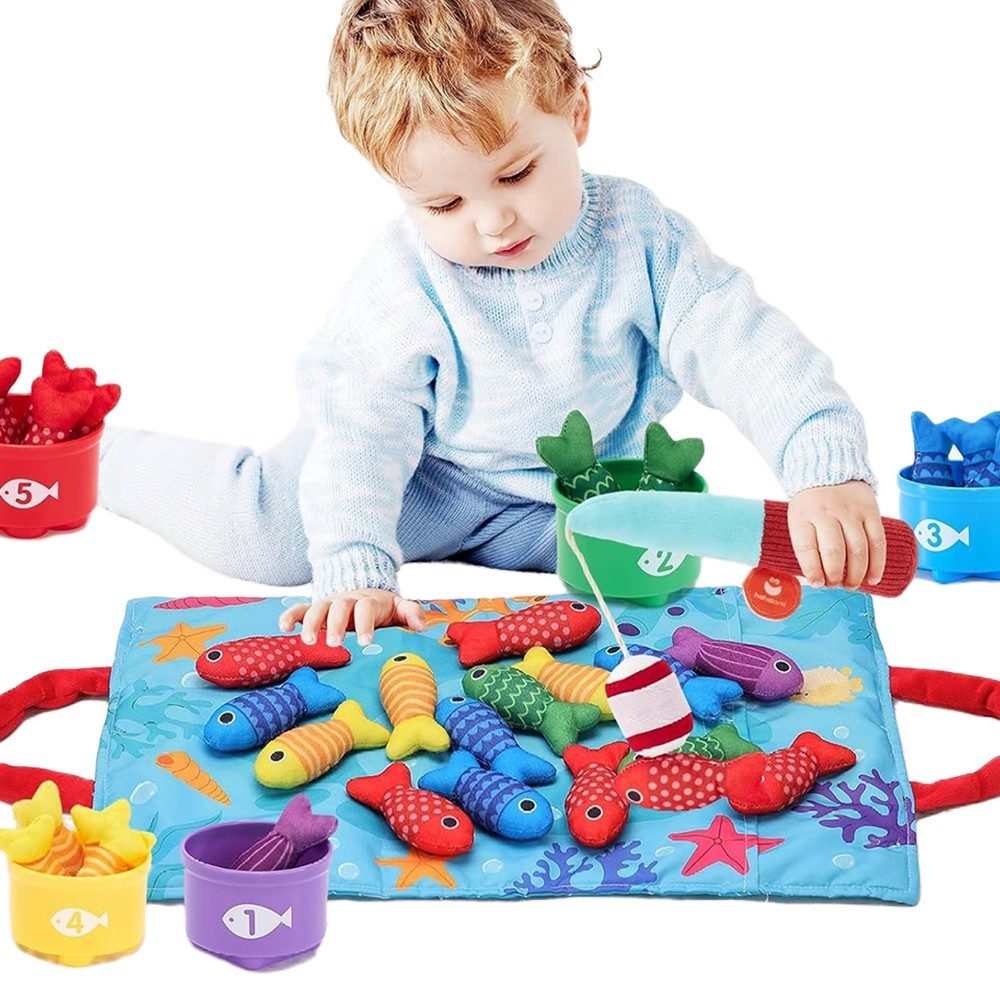 Coonoor Lernspielzeug Angelspiel Baby Spielzeug Kinderspielzeug,Fische