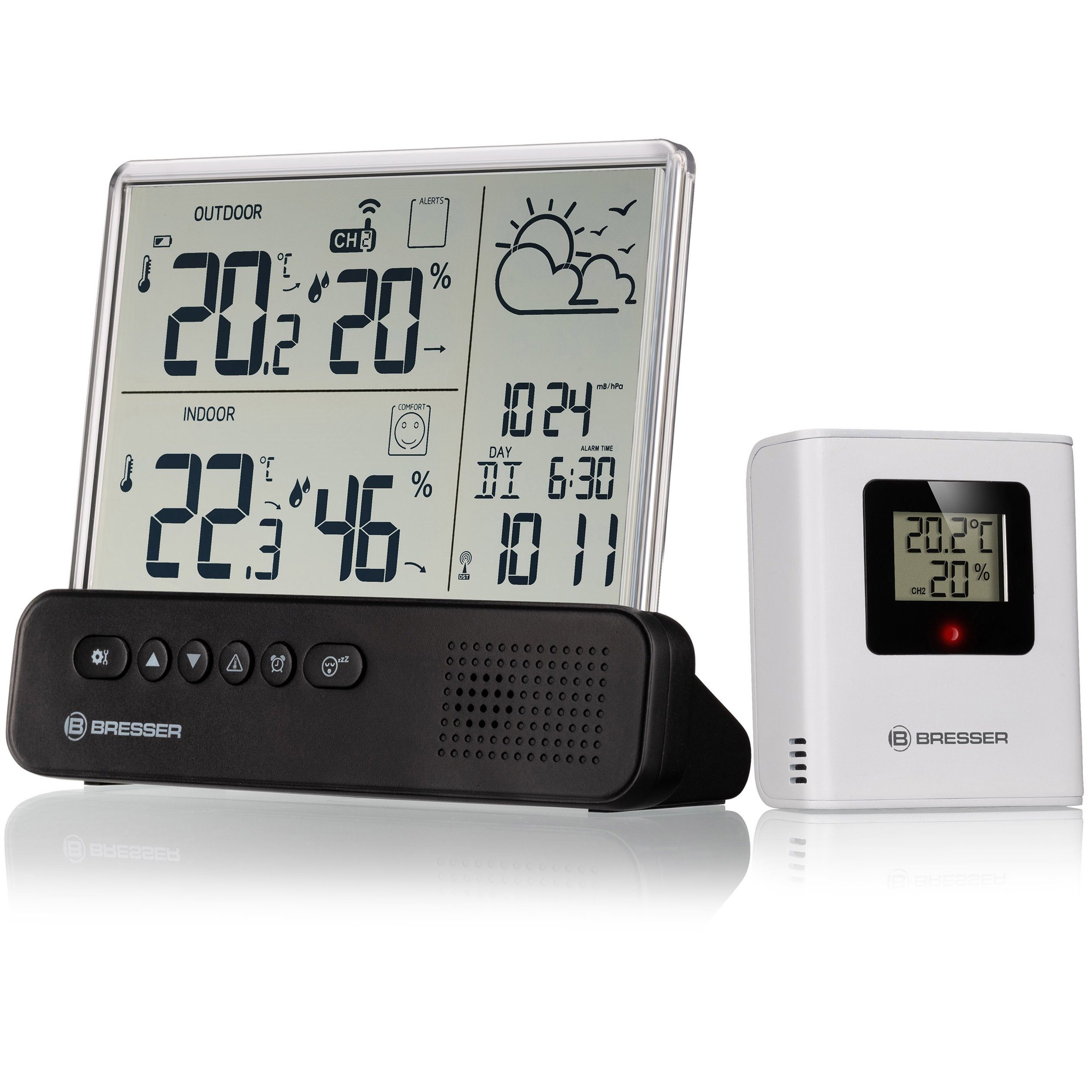 BRESSER BRESSER Funkwetterstation Translucidus NV Funkwetterstation