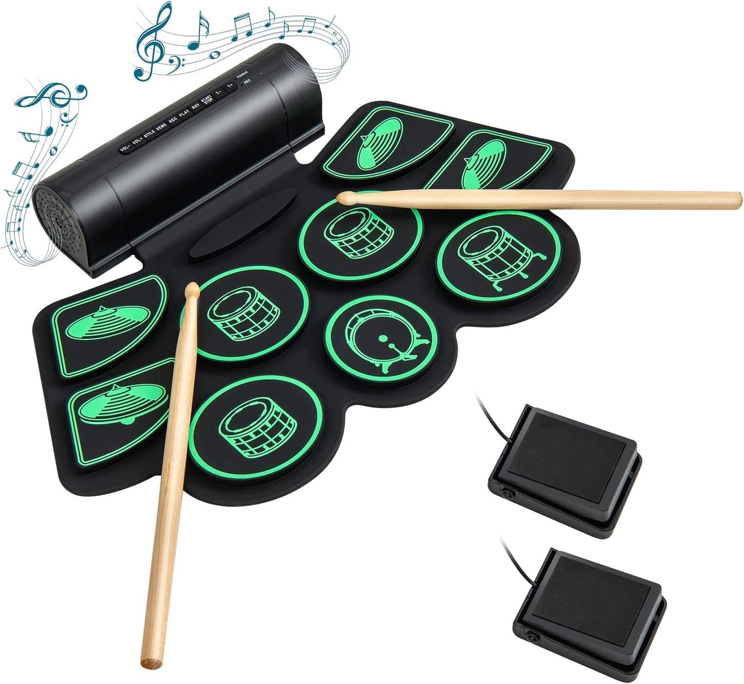 COSTWAY Digital Drums E-Drum, 9 Pads,