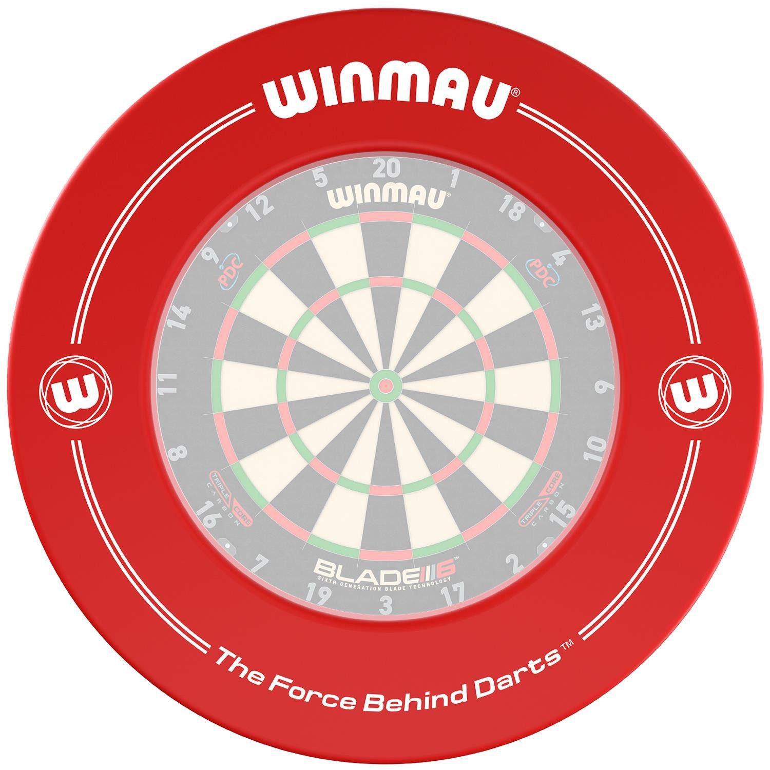 Winmau Dart-Wandschutz Catchring rot 4405, Dartscheibe