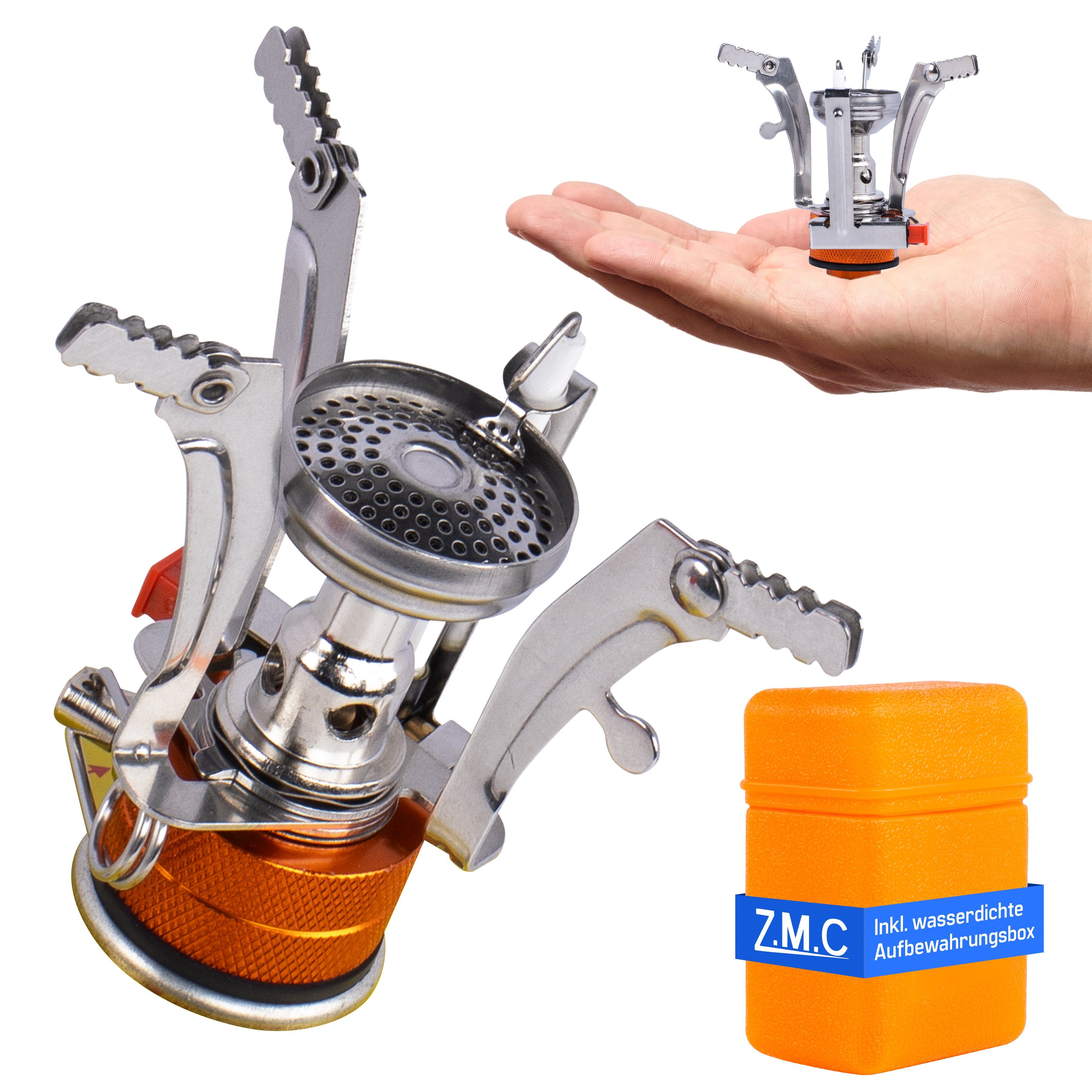 ZMC Gaskocher Mini Outdoor Campingkocher 3200W,