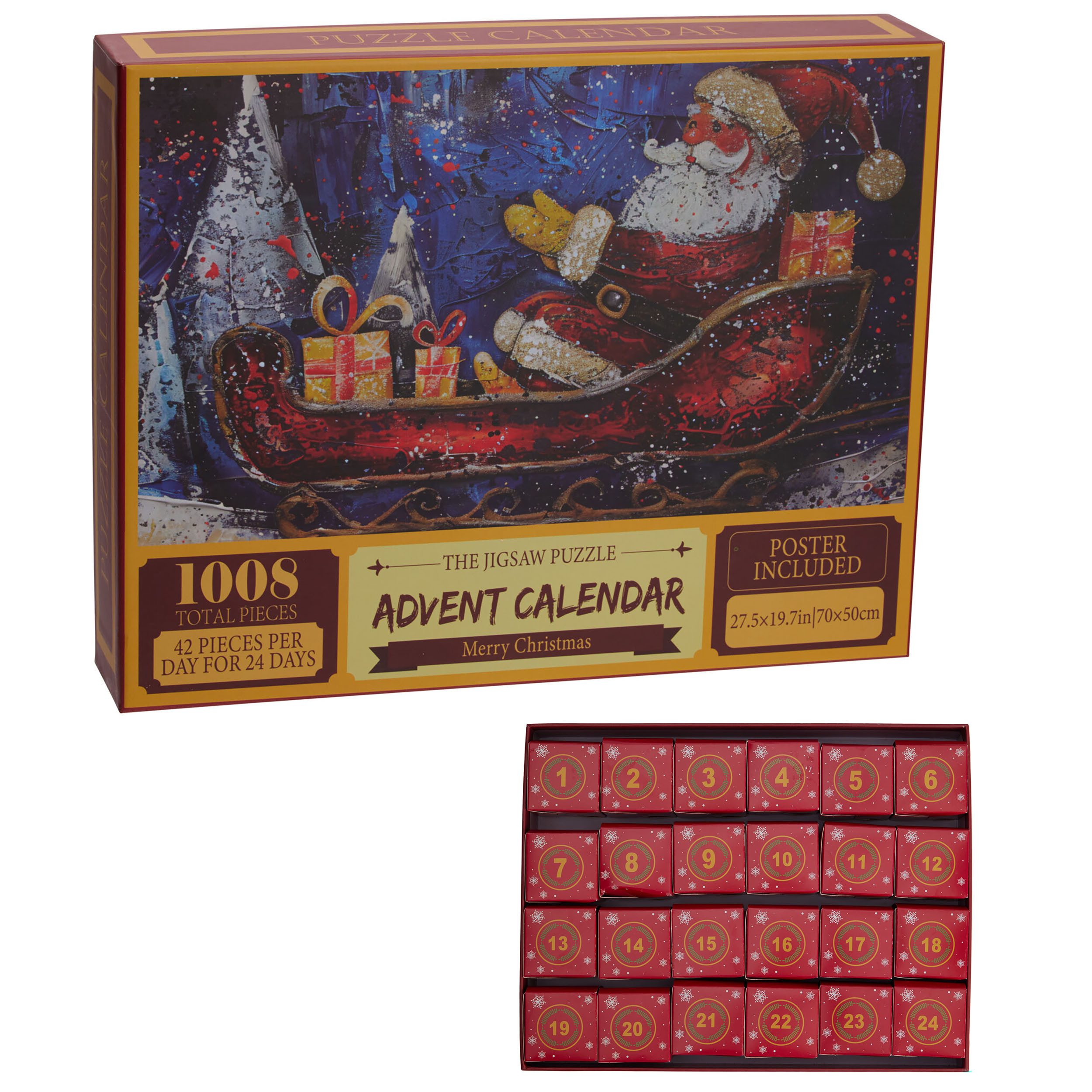 Annastore Adventskalender Adventskalender Puzzle Weihnachten –