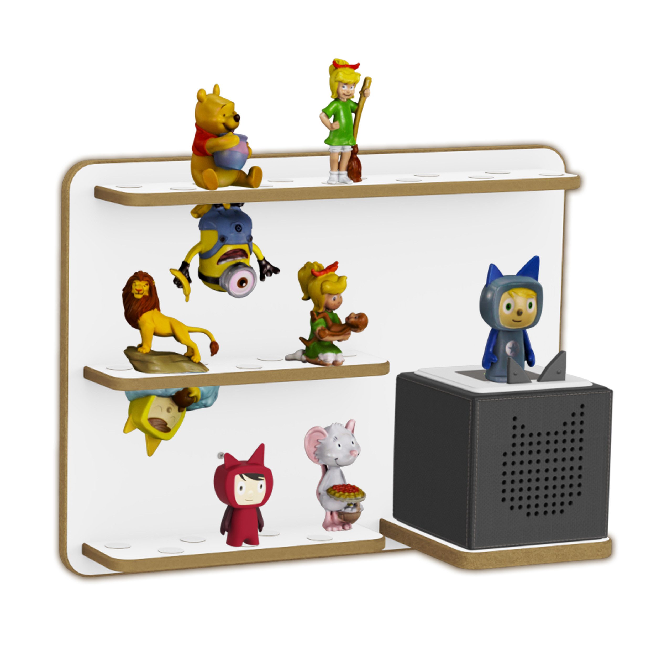 Holzura Kinderregal Regal für Toniebox, Aufbewahrung