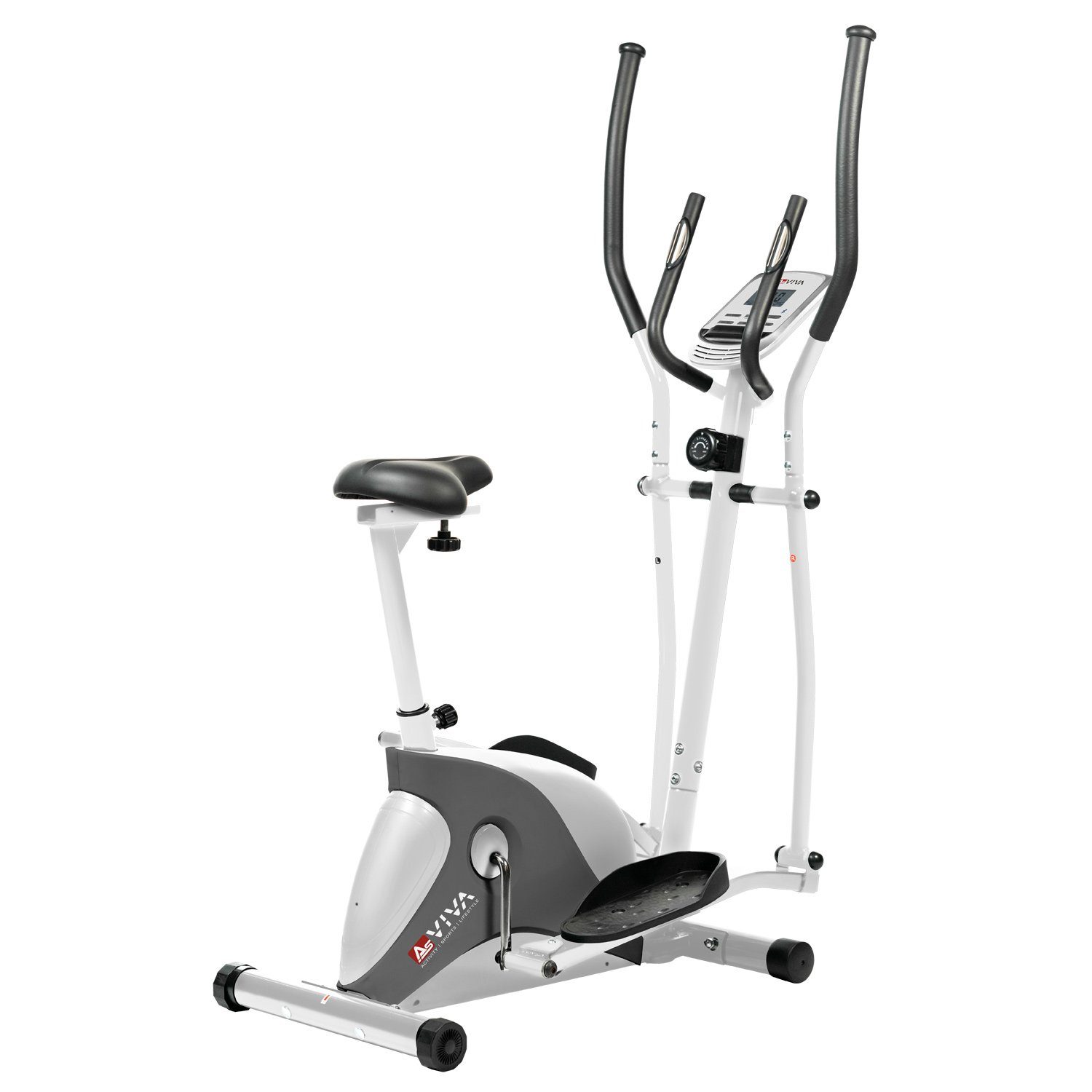 AsVIVA Crosstrainer Heimtrainer C16, 2-in-1 -