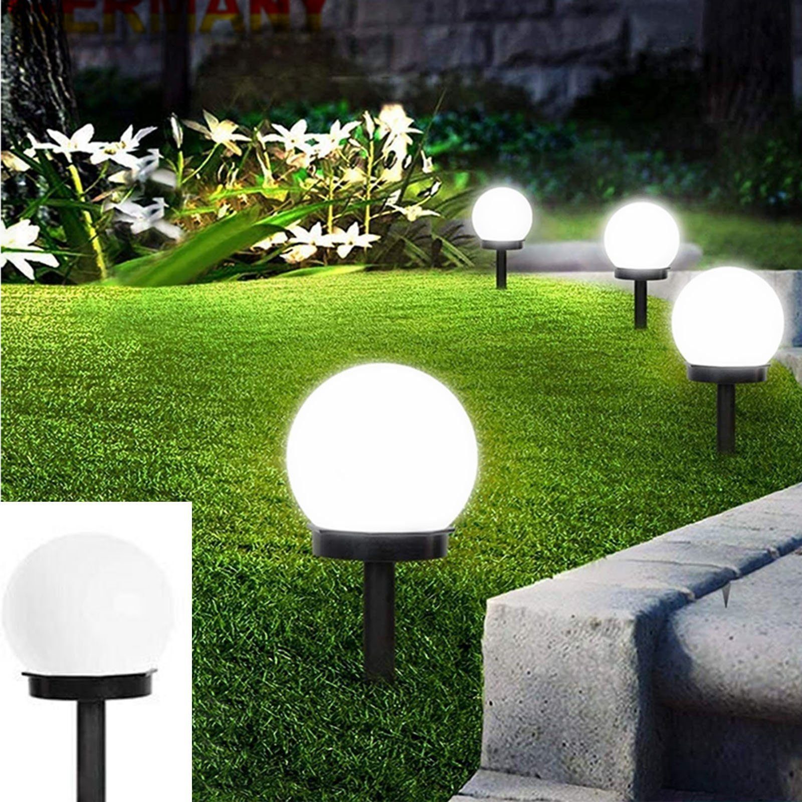 oyajia LED Solarleuchte 4/8x LED Kugellicht,