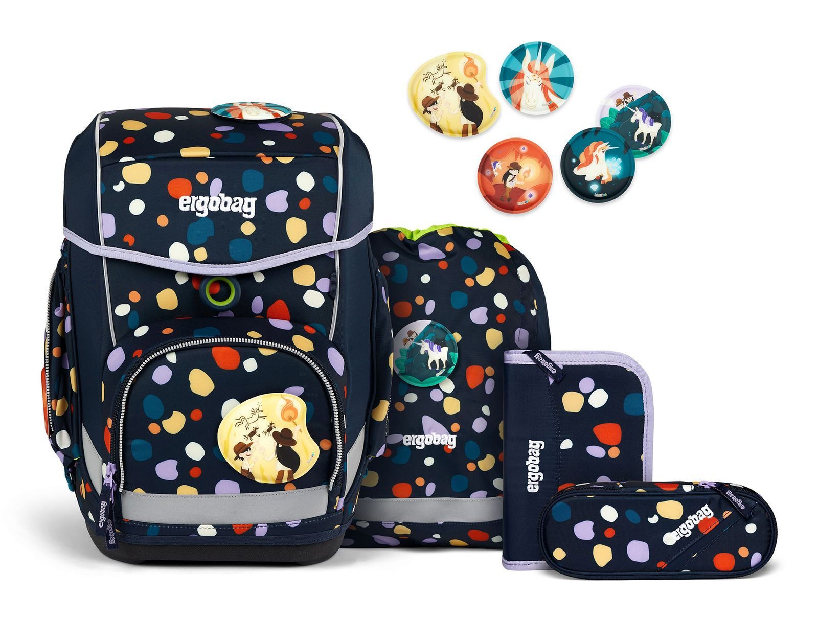 ergobag Schulranzen Cubo (Set, 4-tlg)
