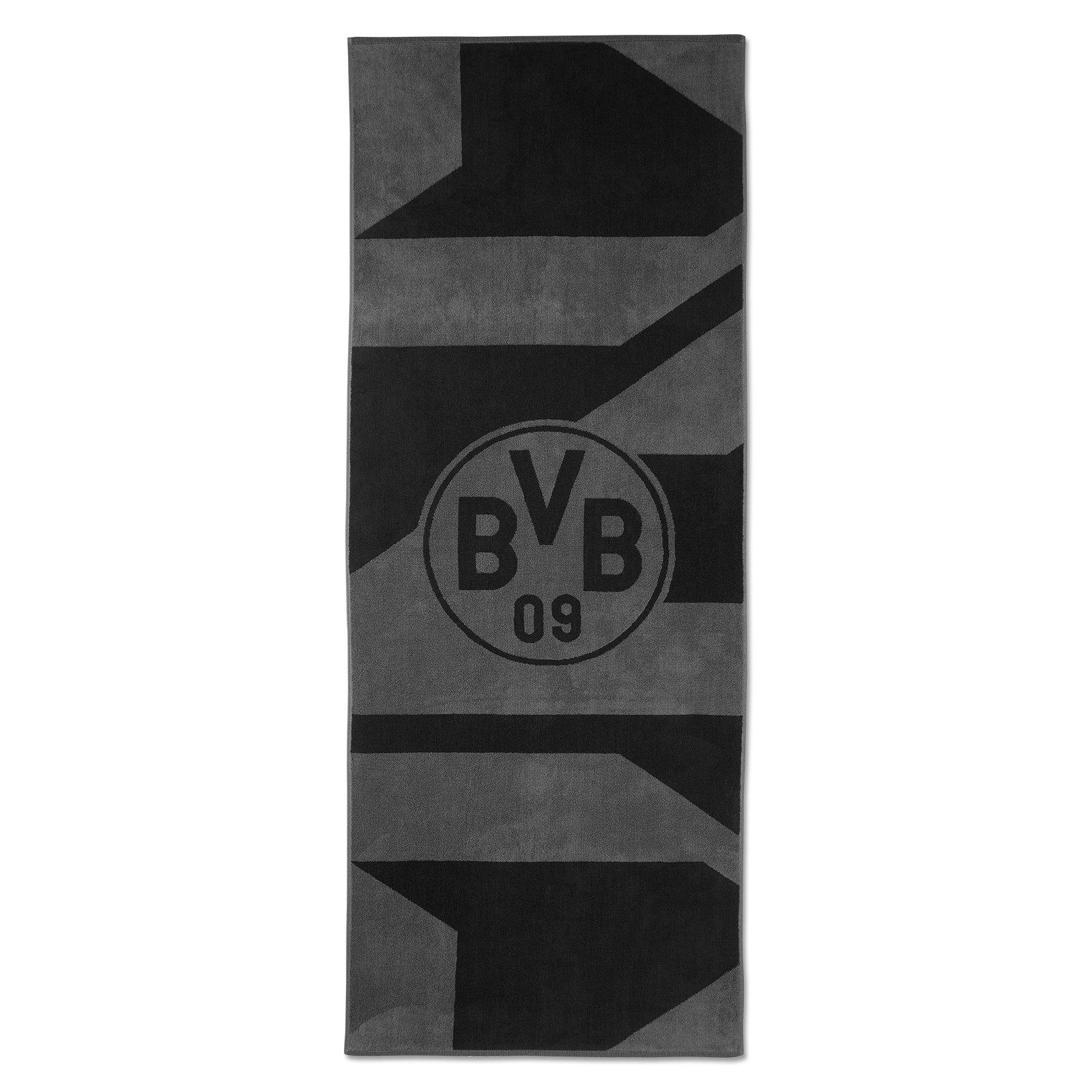 BVB Badetuch BVB Badetuch grau/schwarz 70x180