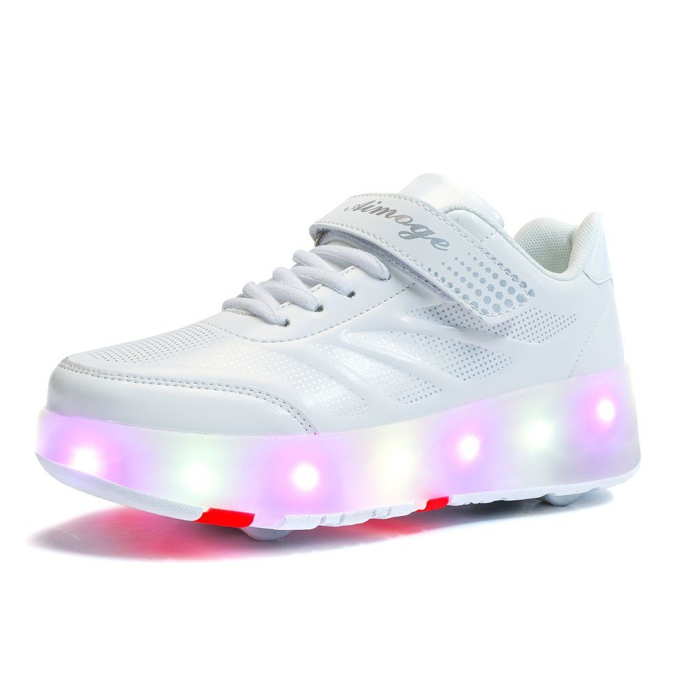 HUSK'SWARE Rollschuhe, (Zwei-in-Eins-Rollschuhe, 4-Rad Roller Skates