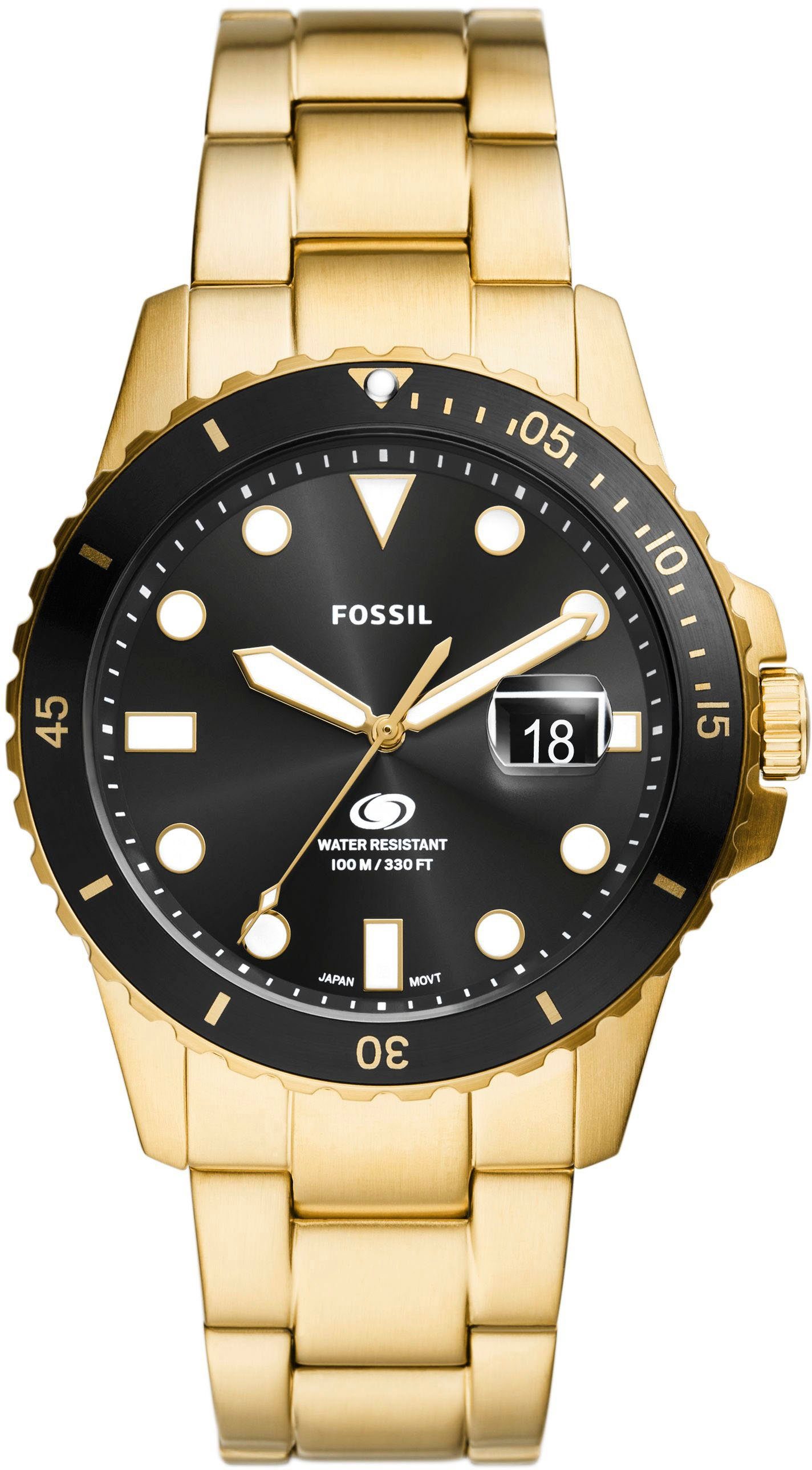 Fossil Quarzuhr FOSSIL BLUE FS6035, Armbanduhr,