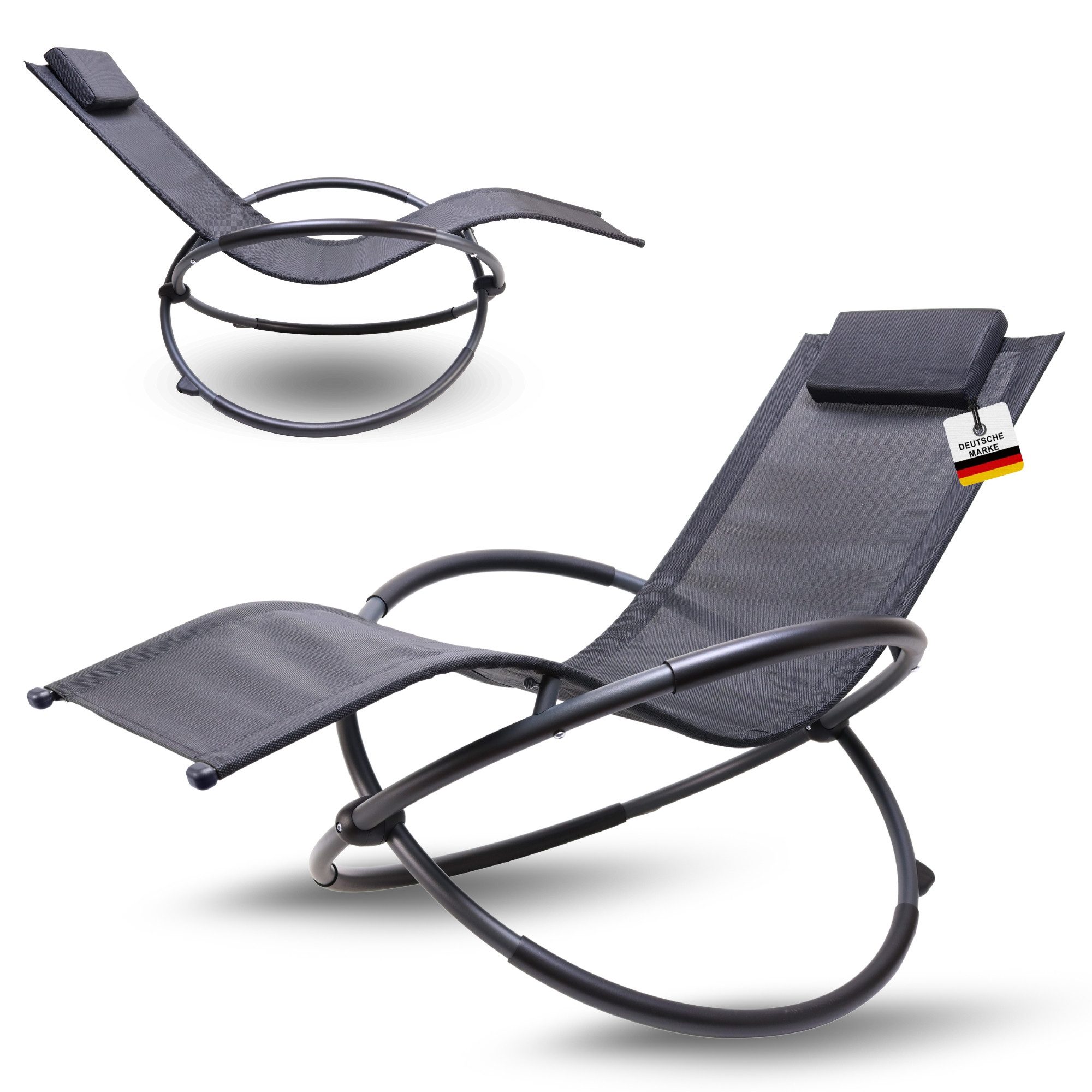 Albatros Gartenliege Premium Gartenliege X-FORM Schwungliege