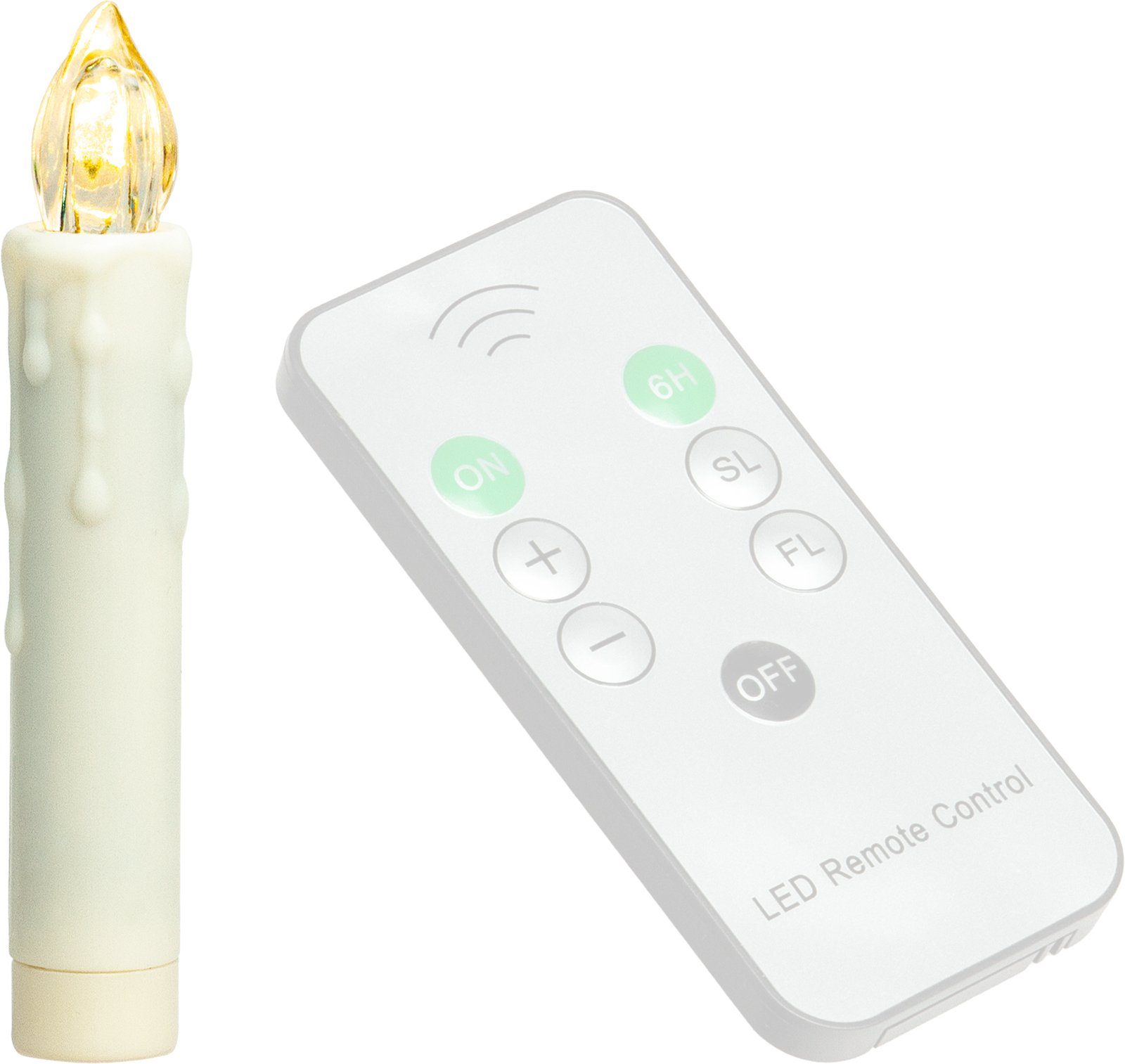 SIKORA Schwibbogen E11 batteriebetriebene LED Kerze