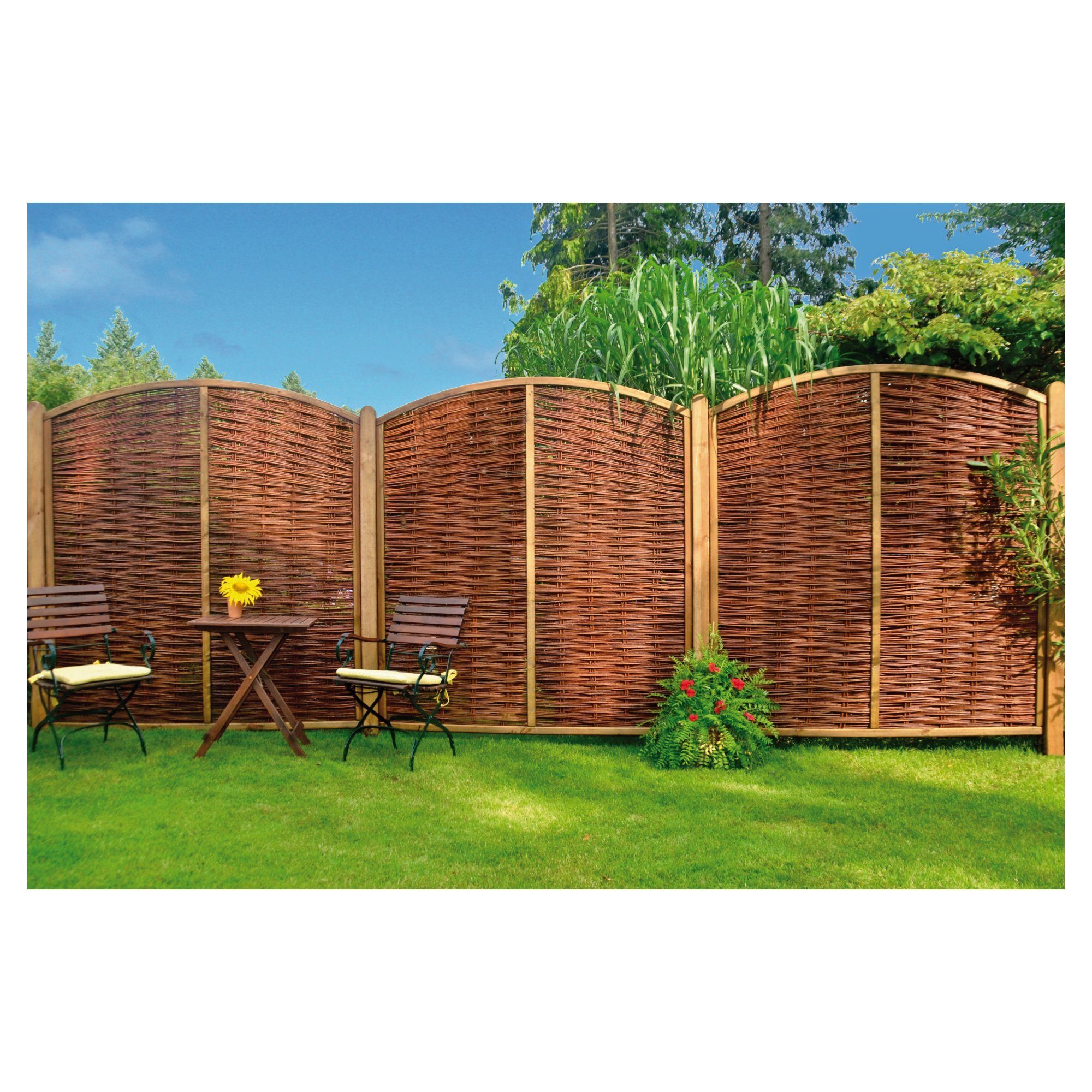 Tetzner & Jentzsch Gartenzaun NABRO-Weidengeflechtzaun