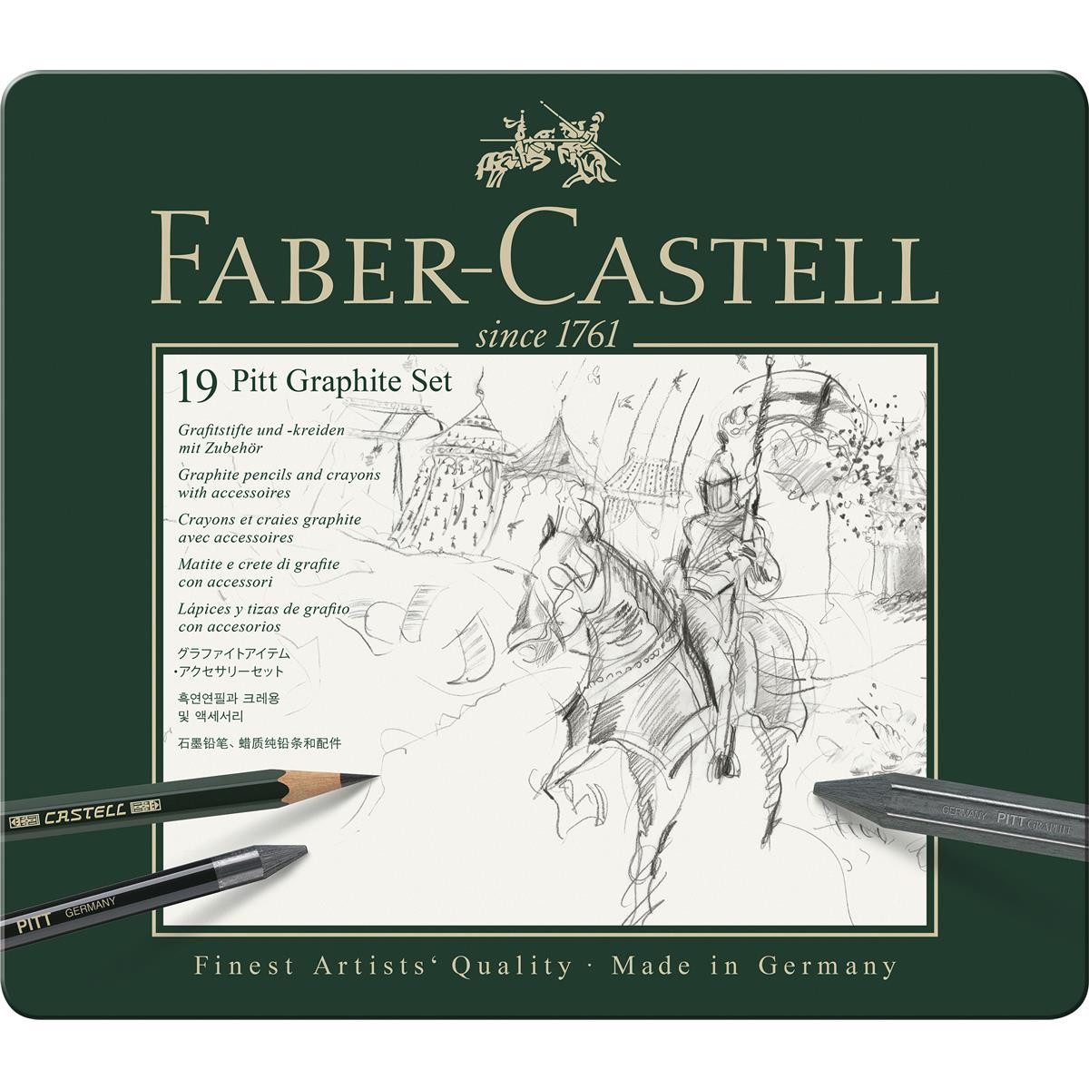 Faber-Castell Zeichenkohle Faber-Castell Set Pitt Graphite